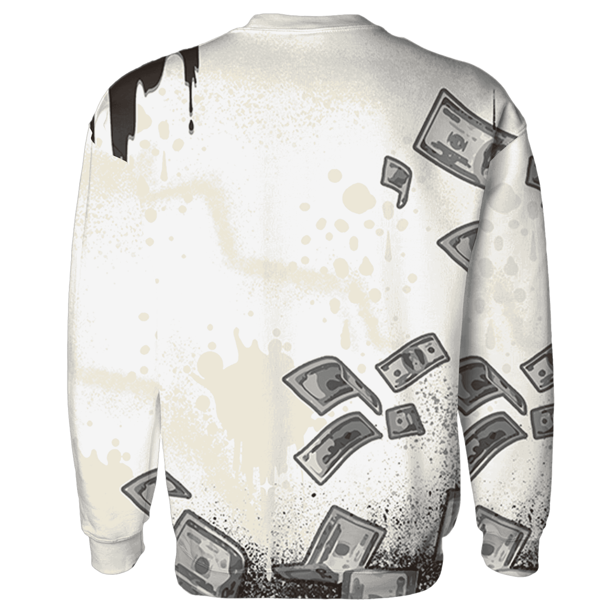 Dunk Low Baroque Brown Sweatshirt Match Cash Money 3D All-Over Print Splash Paint - NastyJamz
