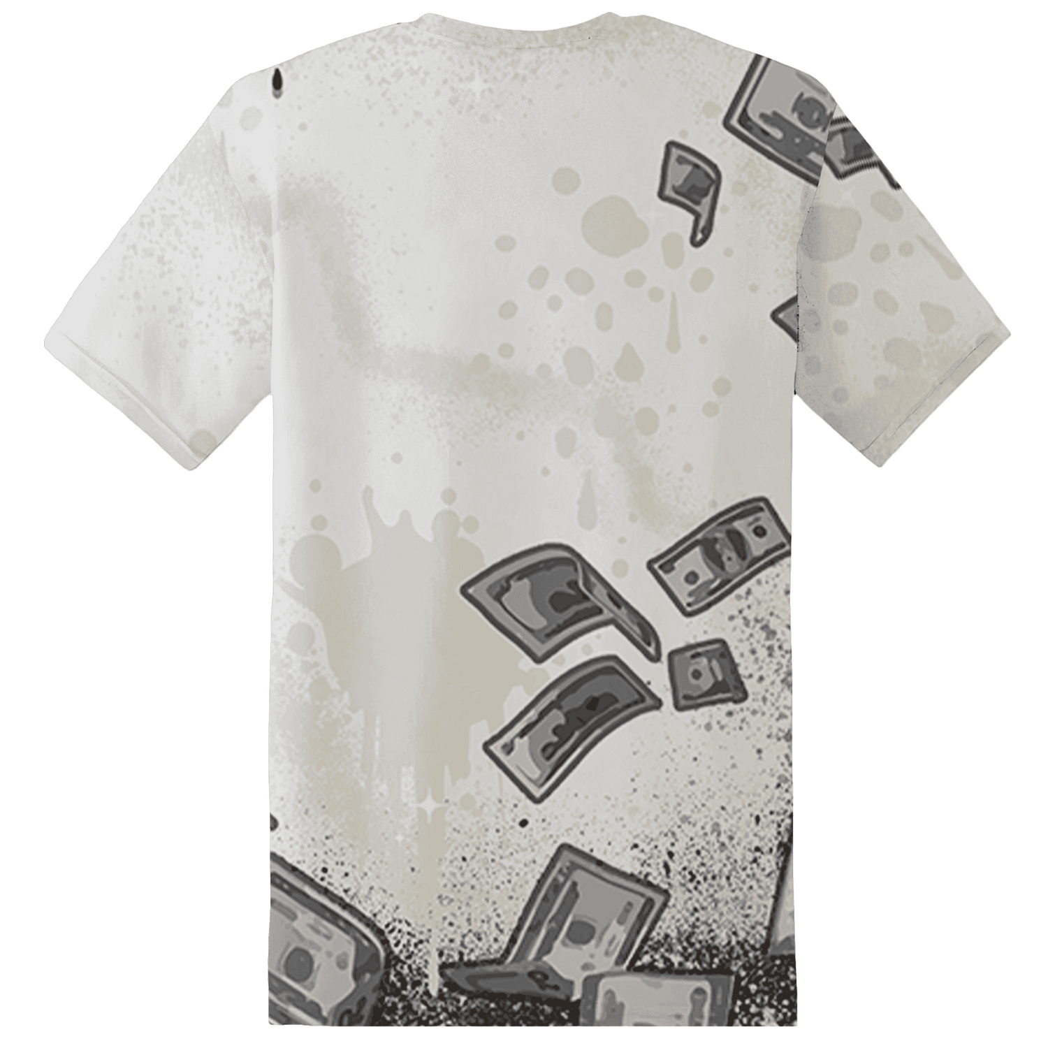 Dunk Low Baroque Brown T Shirt Match Cash Money 3D All-Over Print Splash Paint - NastyJamz