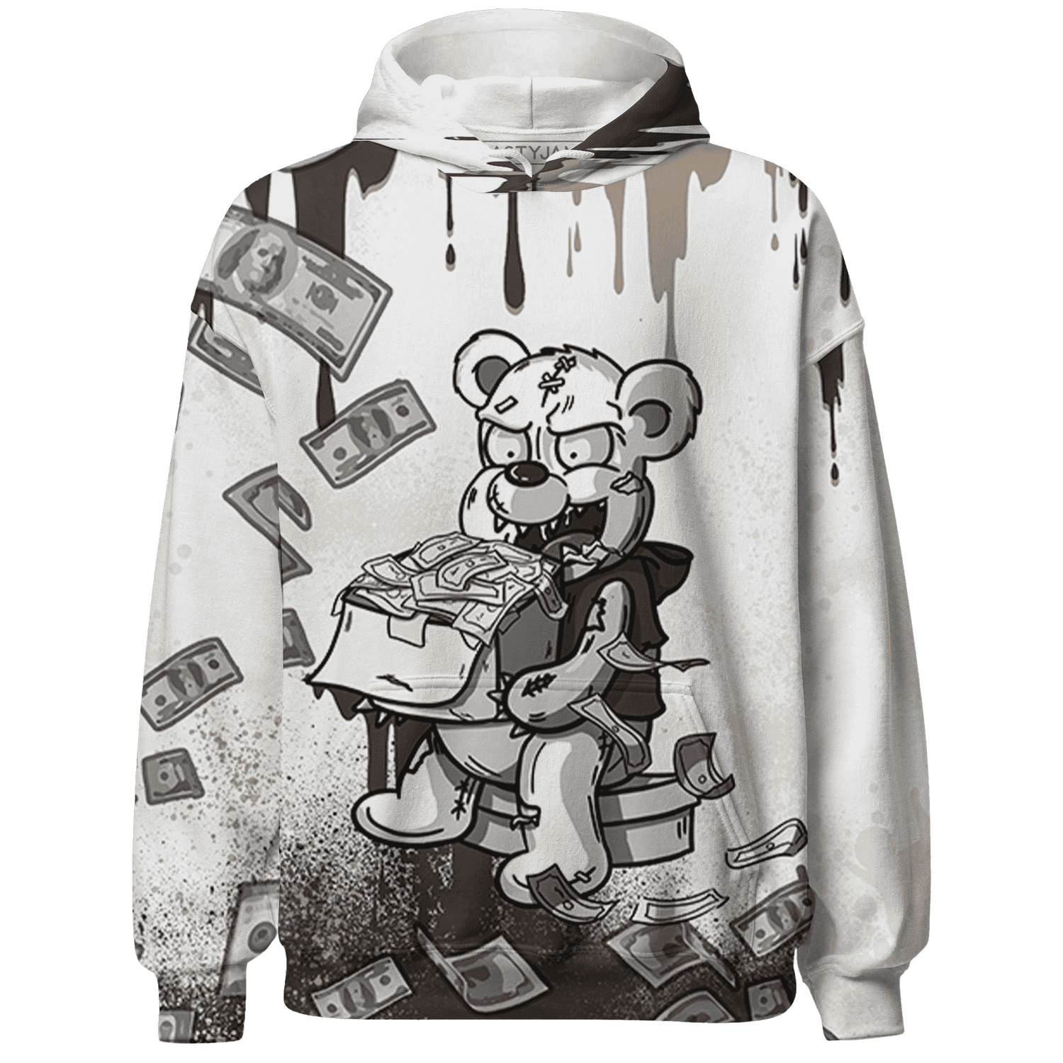 Dunk Low Baroque Brown Hoodie Match Cash Money 3D All-Over Print Splash Paint - NastyJamz