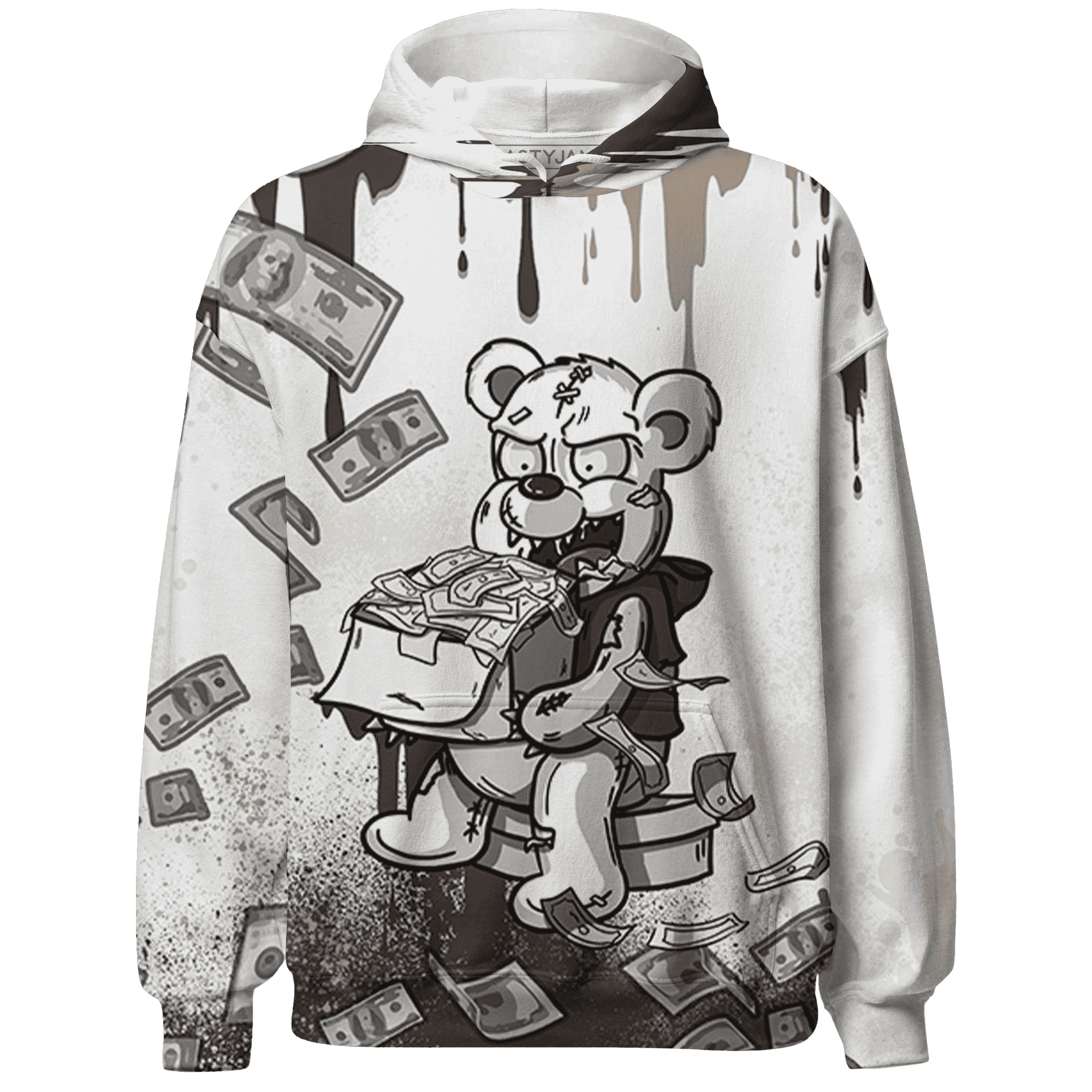 Dunk Low Baroque Brown Hoodie Match Cash Money 3D All-Over Print Splash Paint - NastyJamz