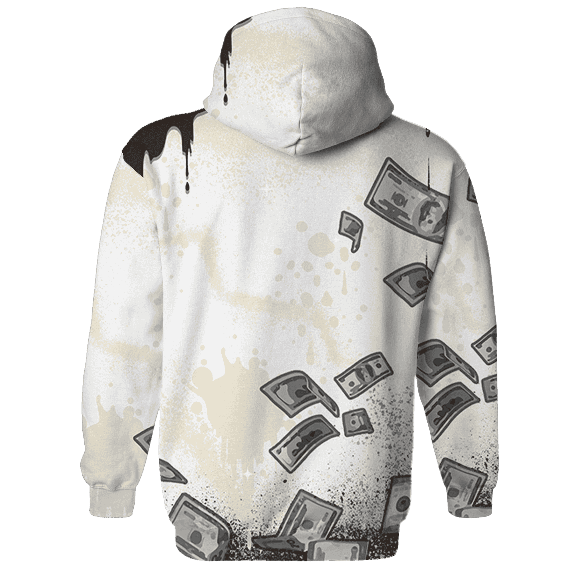 Dunk Low Baroque Brown Hoodie Match Cash Money 3D All-Over Print Splash Paint - NastyJamz