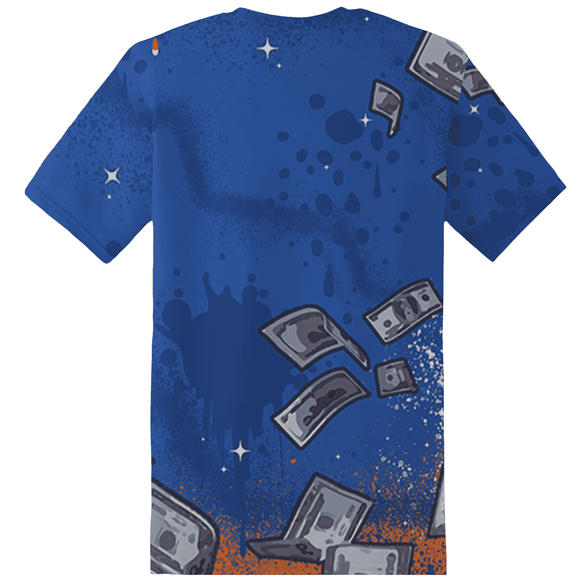 Dunk Low Knicks T Shirt Match Cash Money 3D All-Over Print Splash Paint - NastyJamz
