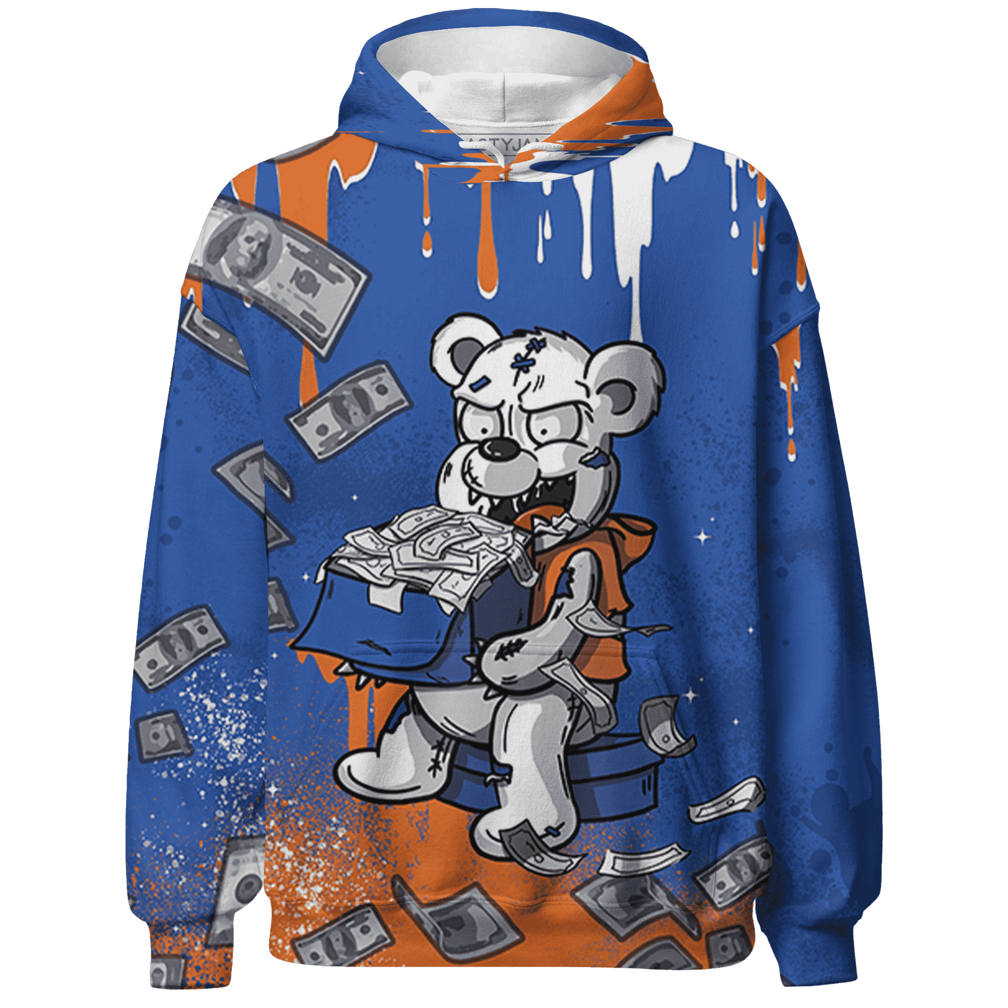 Dunk Low Knicks Hoodie Match Cash Money 3D All-Over Print Splash Paint - NastyJamz