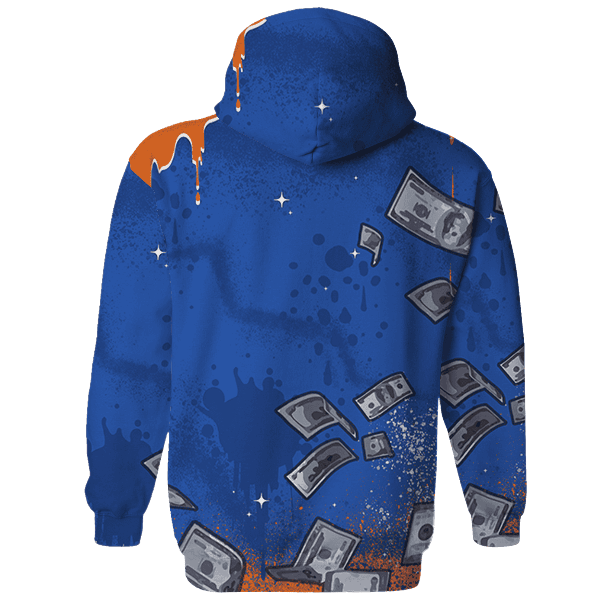 Dunk Low Knicks Hoodie Match Cash Money 3D All-Over Print Splash Paint - NastyJamz