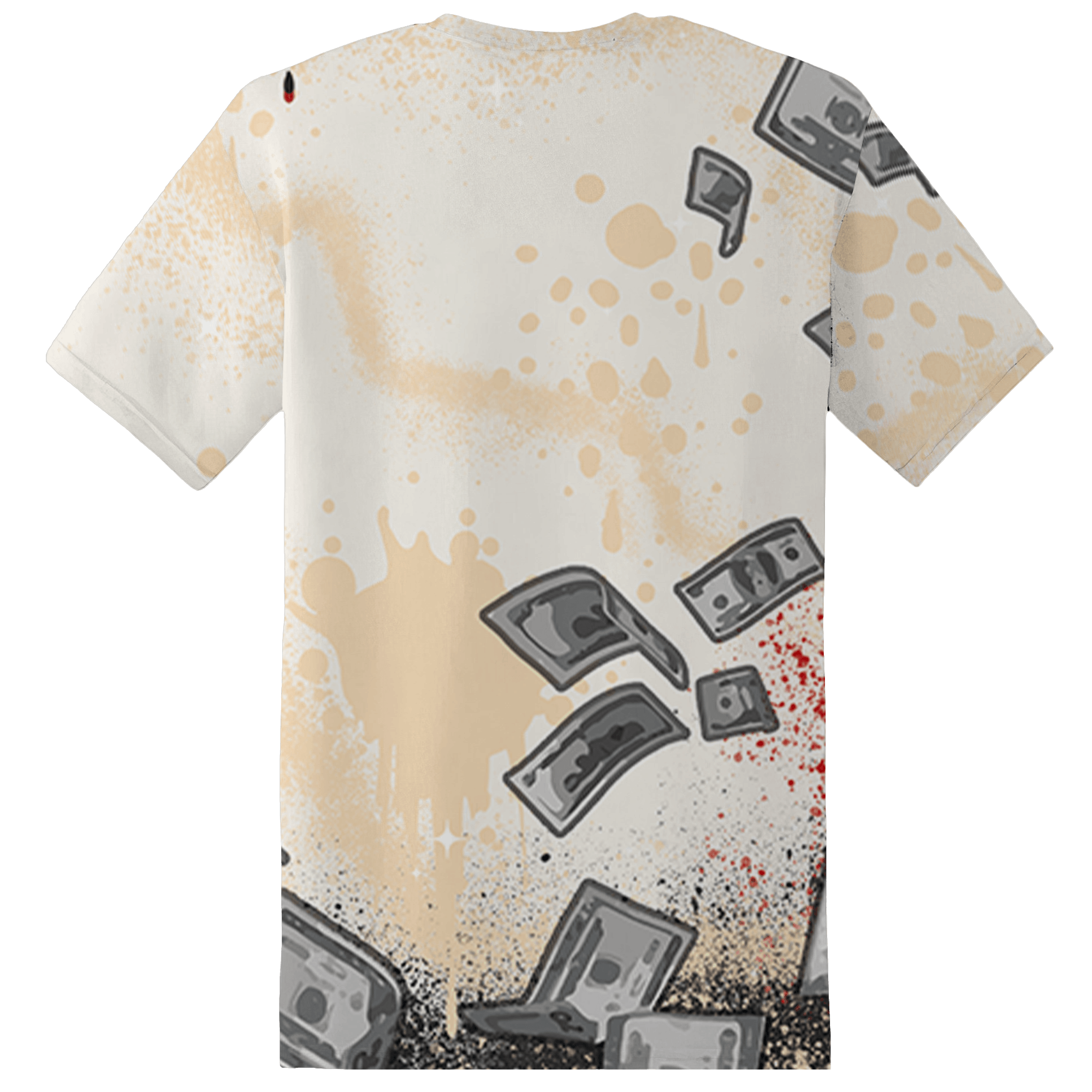 Jumman Jack University Red T Shirt Match Cash Money 3D All-Over Print Splash Paint - NastyJamz