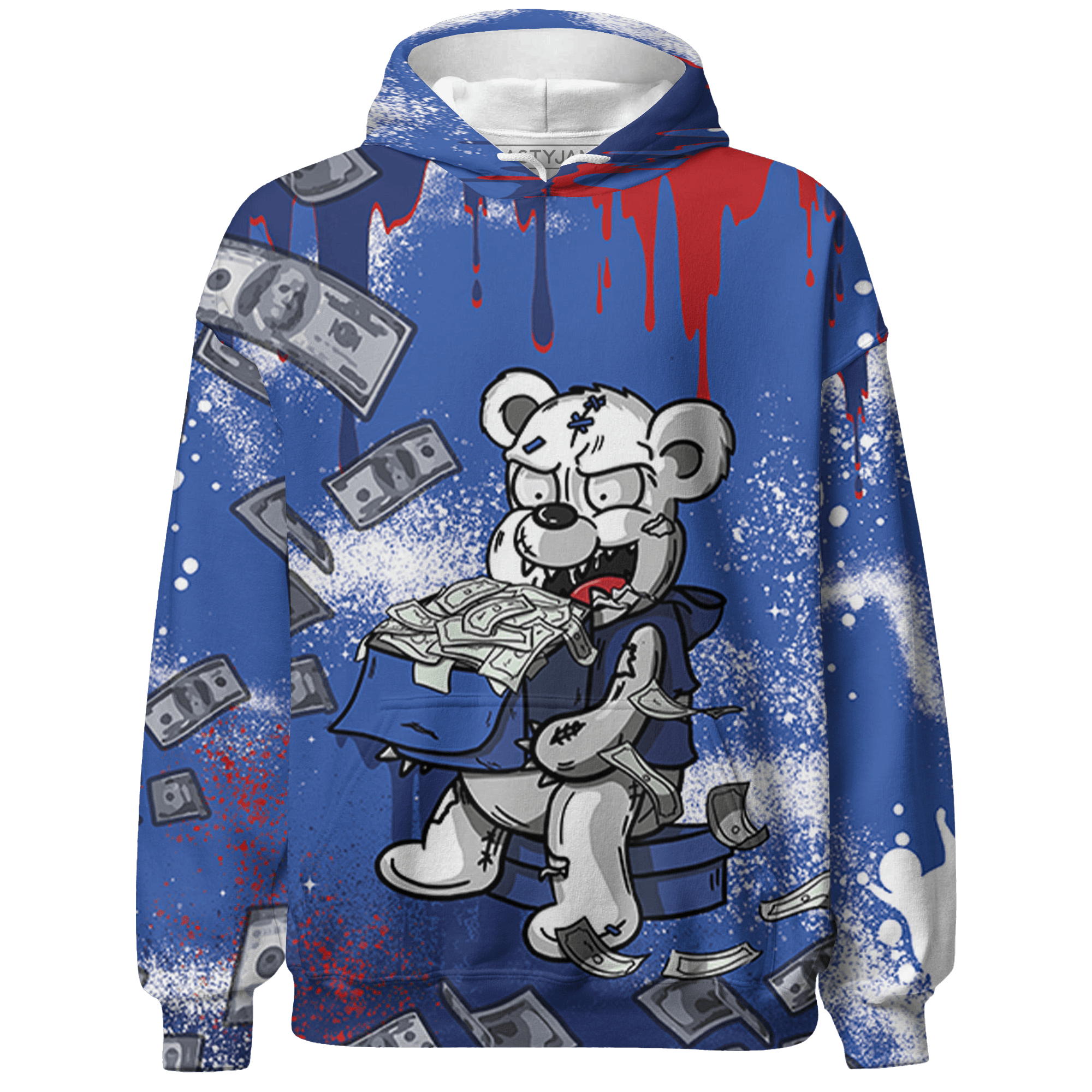 KB 4 Protro Philly Hoodie Match Cash Money 3D All-Over Print Splash Paint - NastyJamz