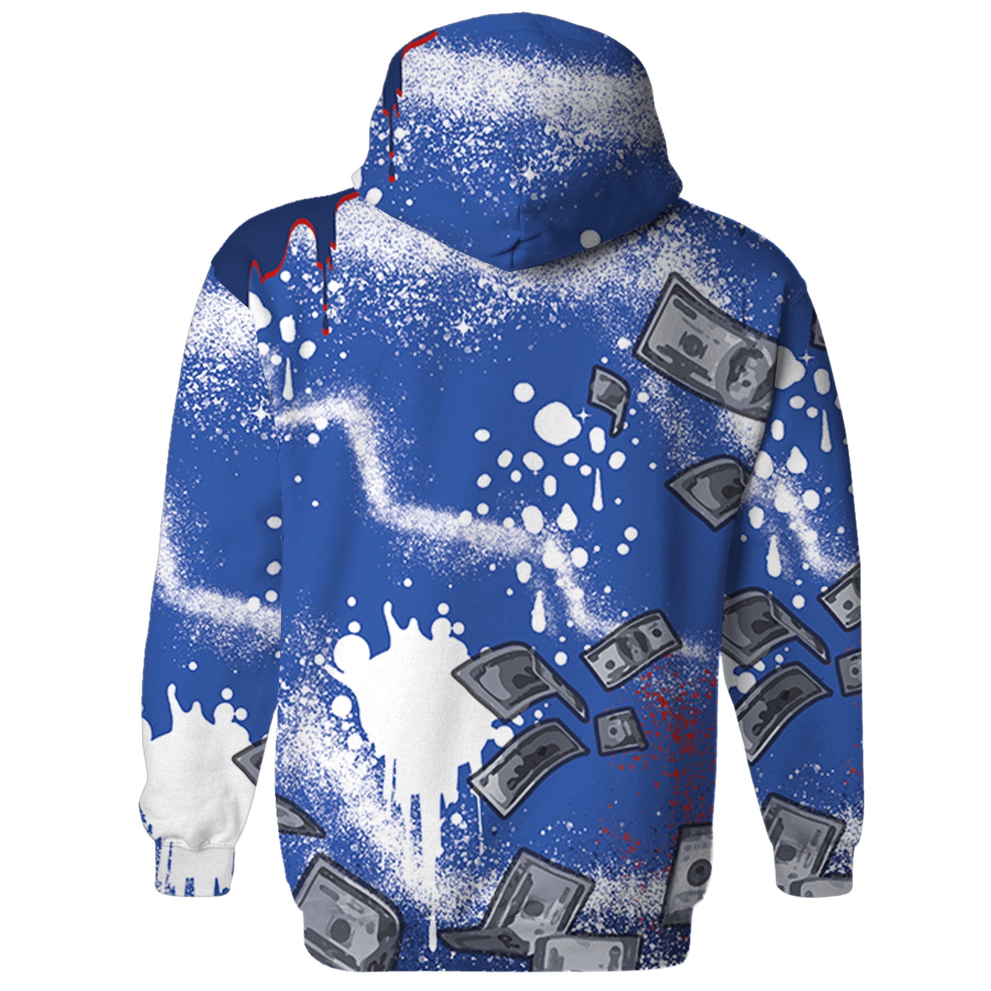 KB 4 Protro Philly Hoodie Match Cash Money 3D All-Over Print Splash Paint - NastyJamz