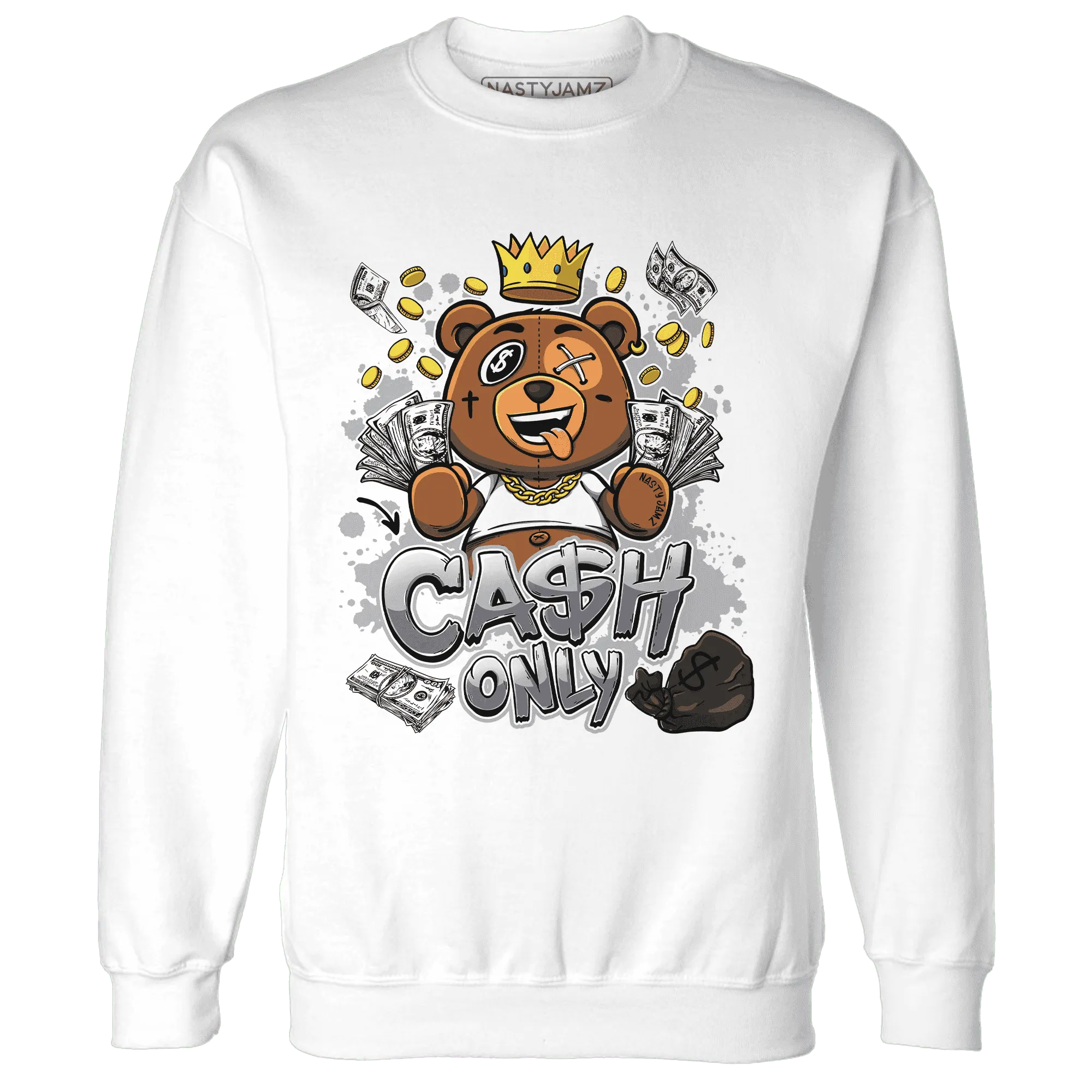 Wolf-Grey-1s-Sweatshirt-Match-Cash-Only-BER