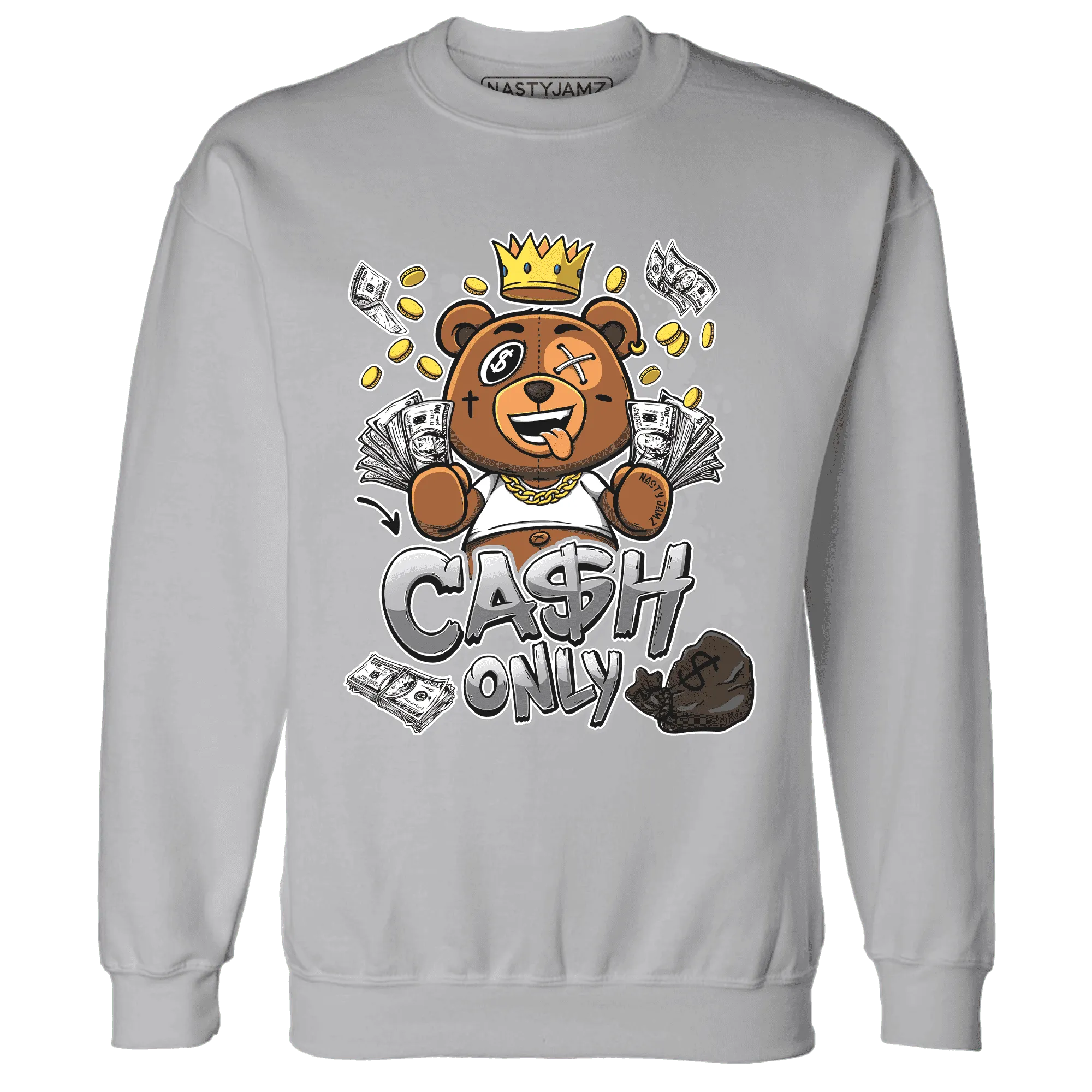 Wolf-Grey-1s-Sweatshirt-Match-Cash-Only-BER