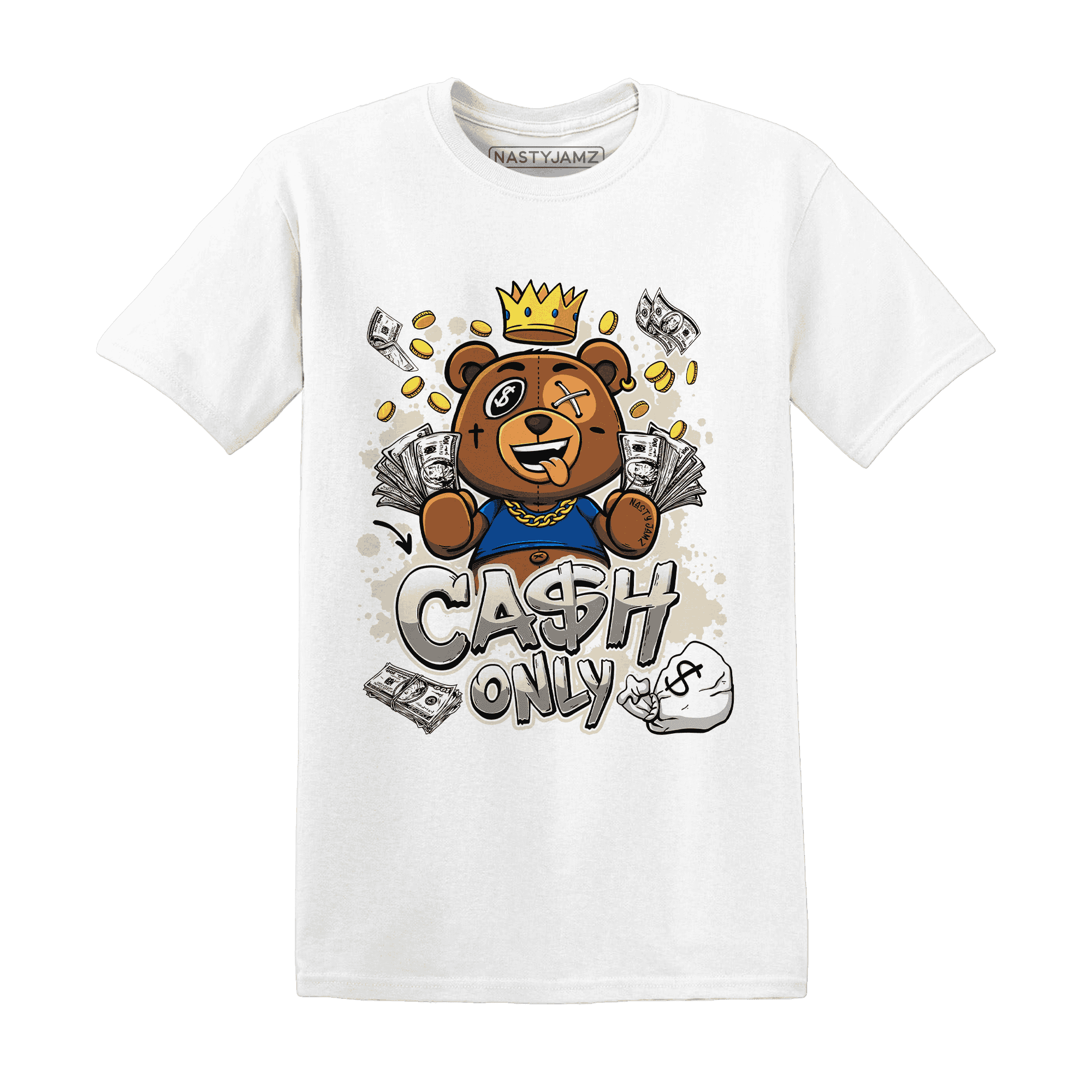 Quaiii 54 3s T Shirt Match Cash Only BER - NastyJamz