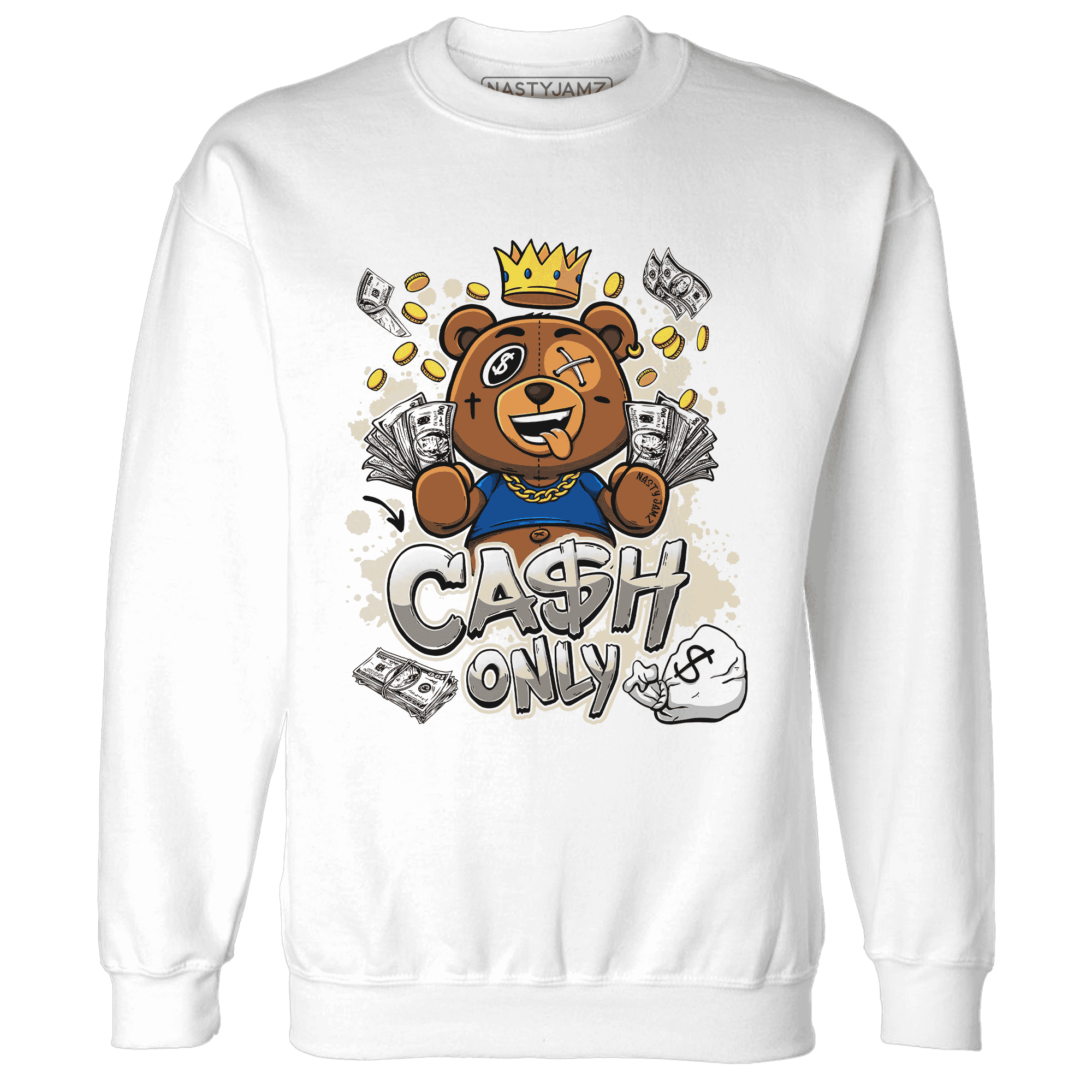 Quaiii 54 3s Sweatshirt Match Cash Only BER - NastyJamz