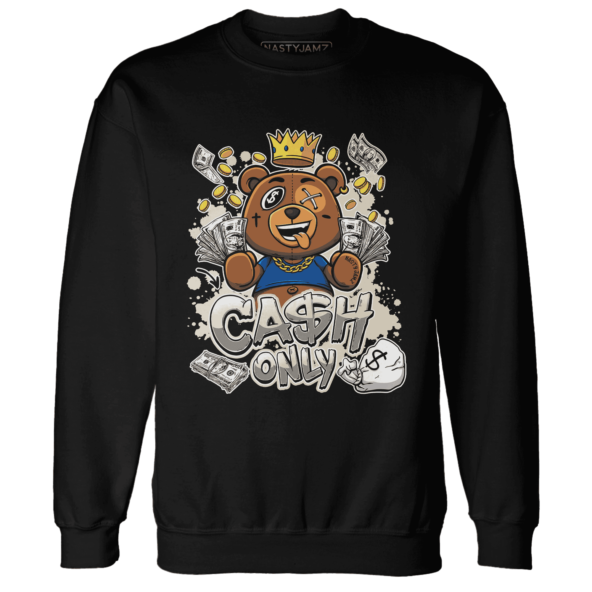 Quaiii 54 3s Sweatshirt Match Cash Only BER - NastyJamz