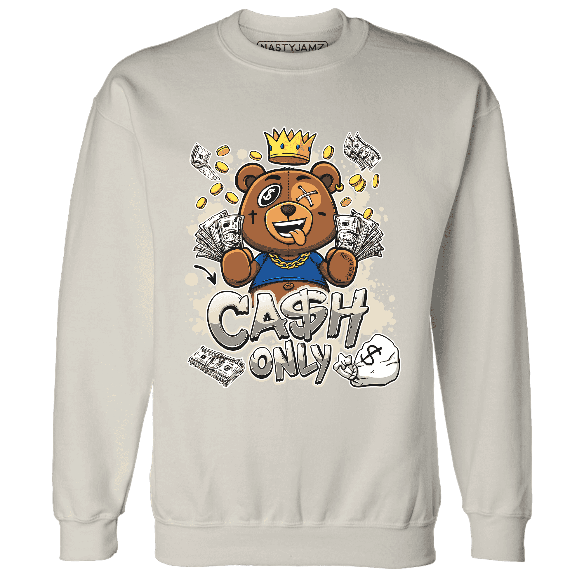 Quaiii 54 3s Sweatshirt Match Cash Only BER - NastyJamz