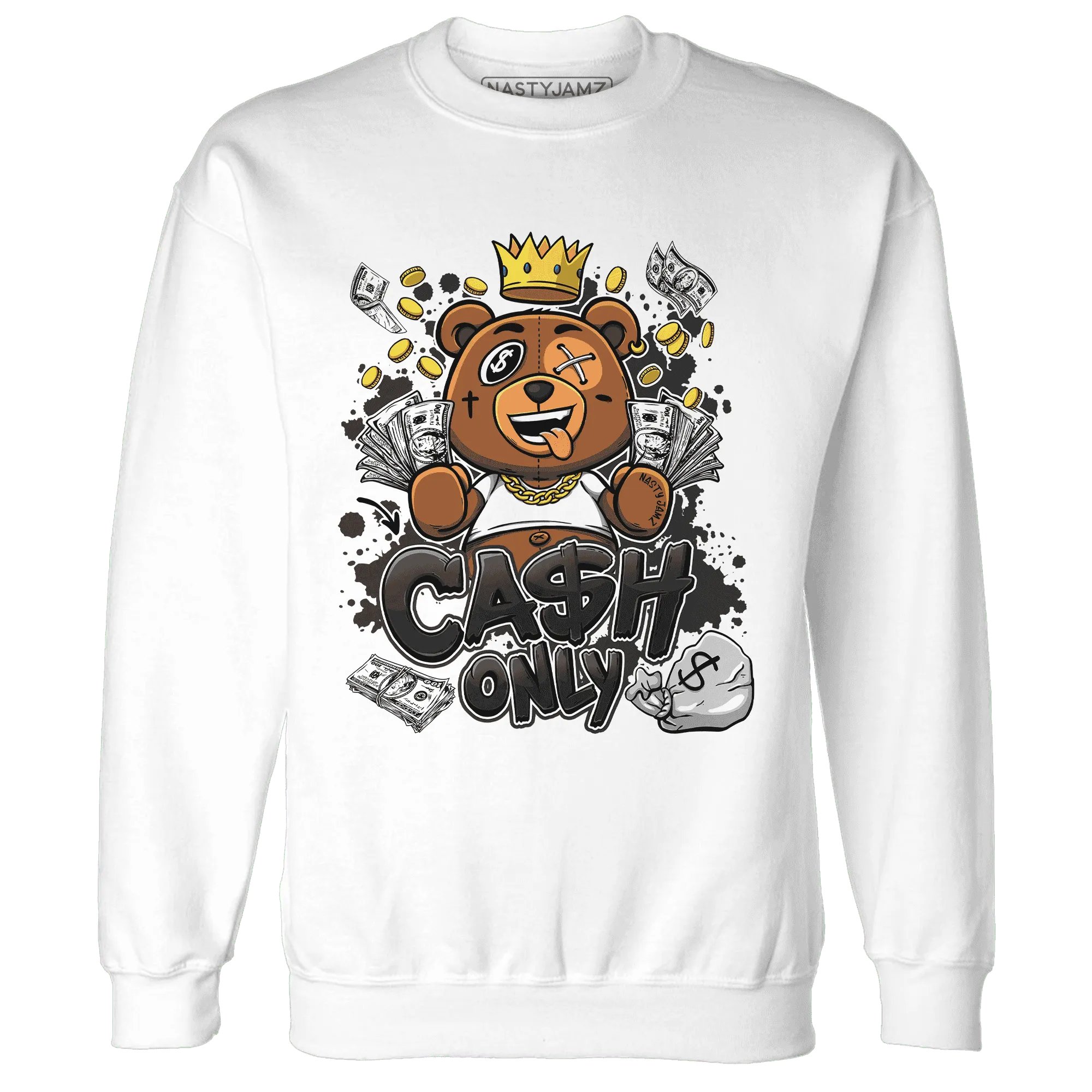 White-Thunder-4s-Sweatshirt-Match-Cash-Only-BER