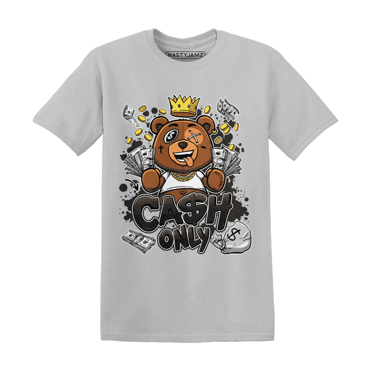 White-Thunder-4s-T-Shirt-Match-Cash-Only-BER