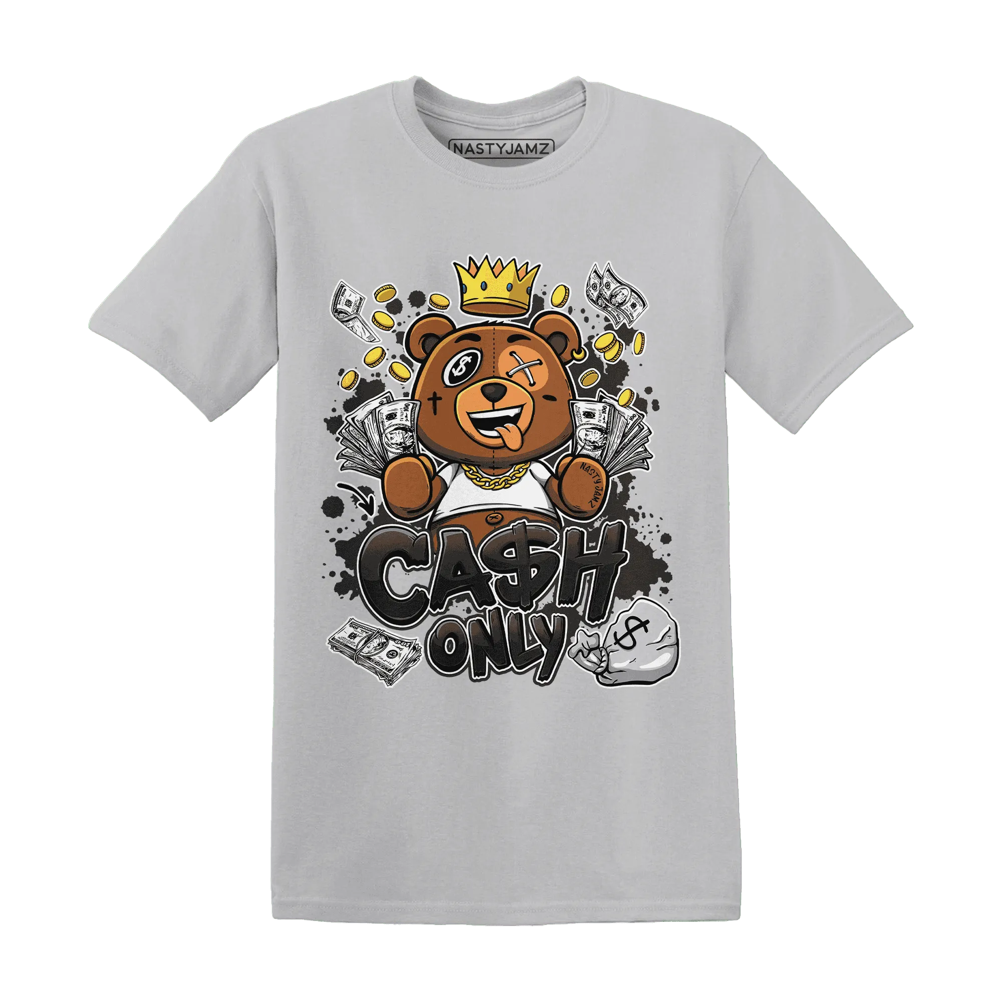 White-Thunder-4s-T-Shirt-Match-Cash-Only-BER