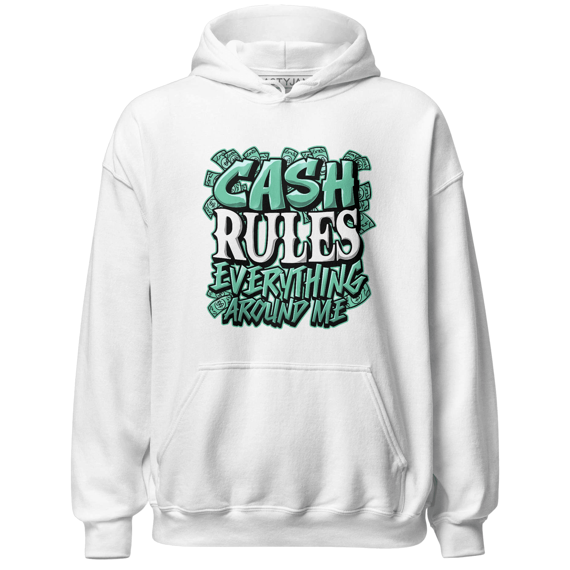 High OG Green Glow 1s Hoodie Match Cash Rule E A M - NastyJamz