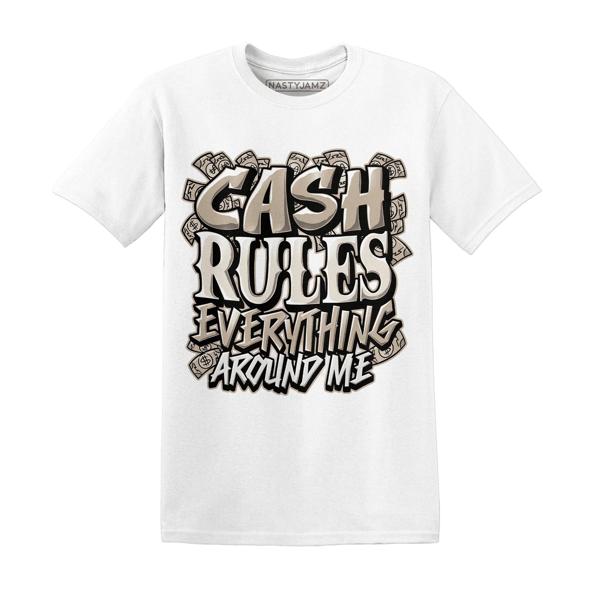 Latte 1s T Shirt Match Cash Rule E A M - NastyJamz