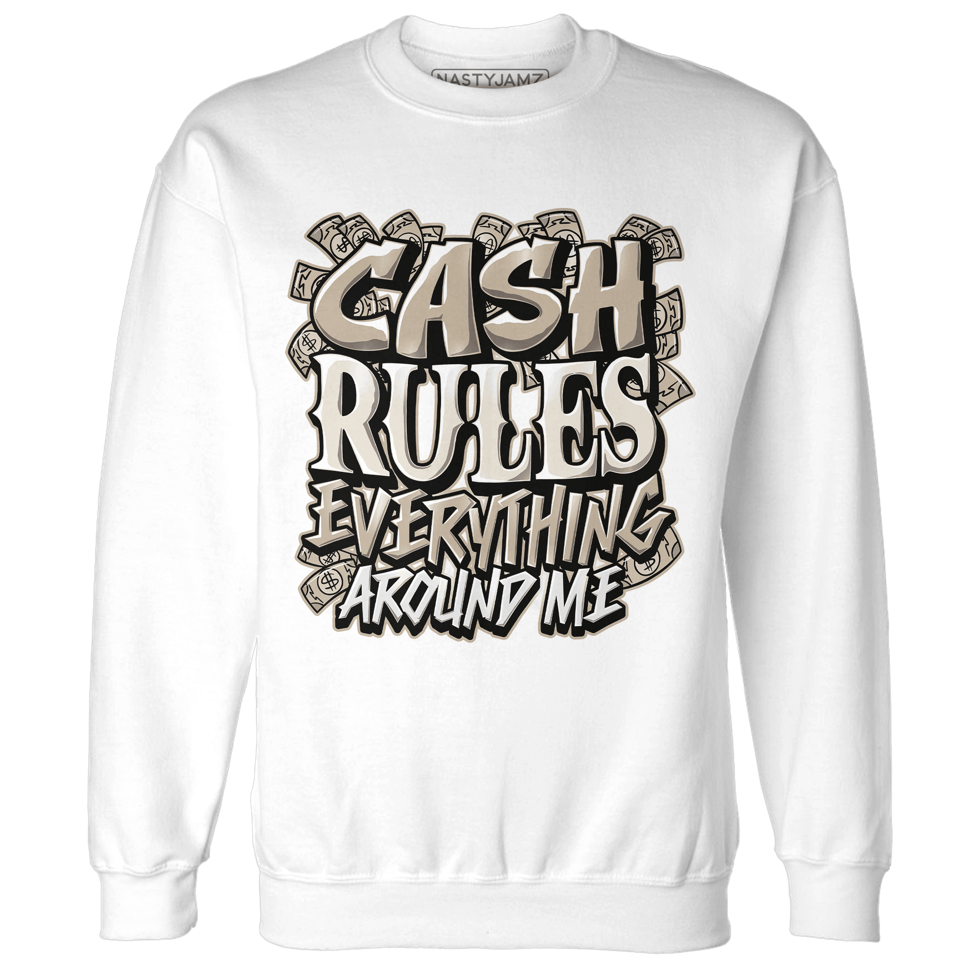 Latte 1s Sweatshirt Match Cash Rule E A M - NastyJamz