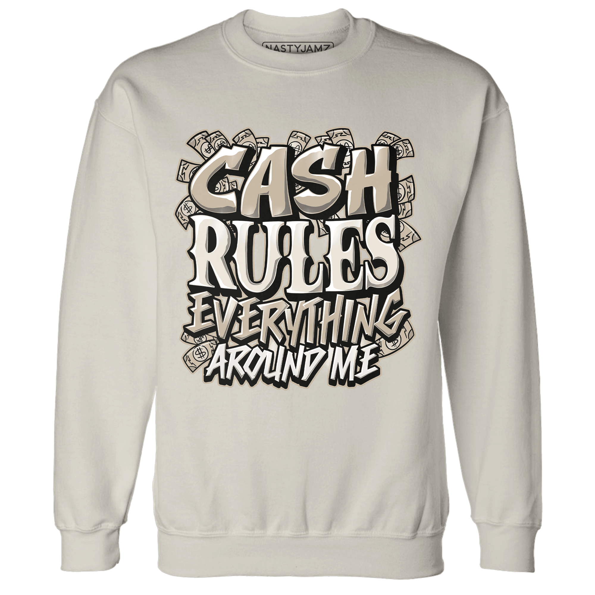 Latte 1s Sweatshirt Match Cash Rule E A M - NastyJamz