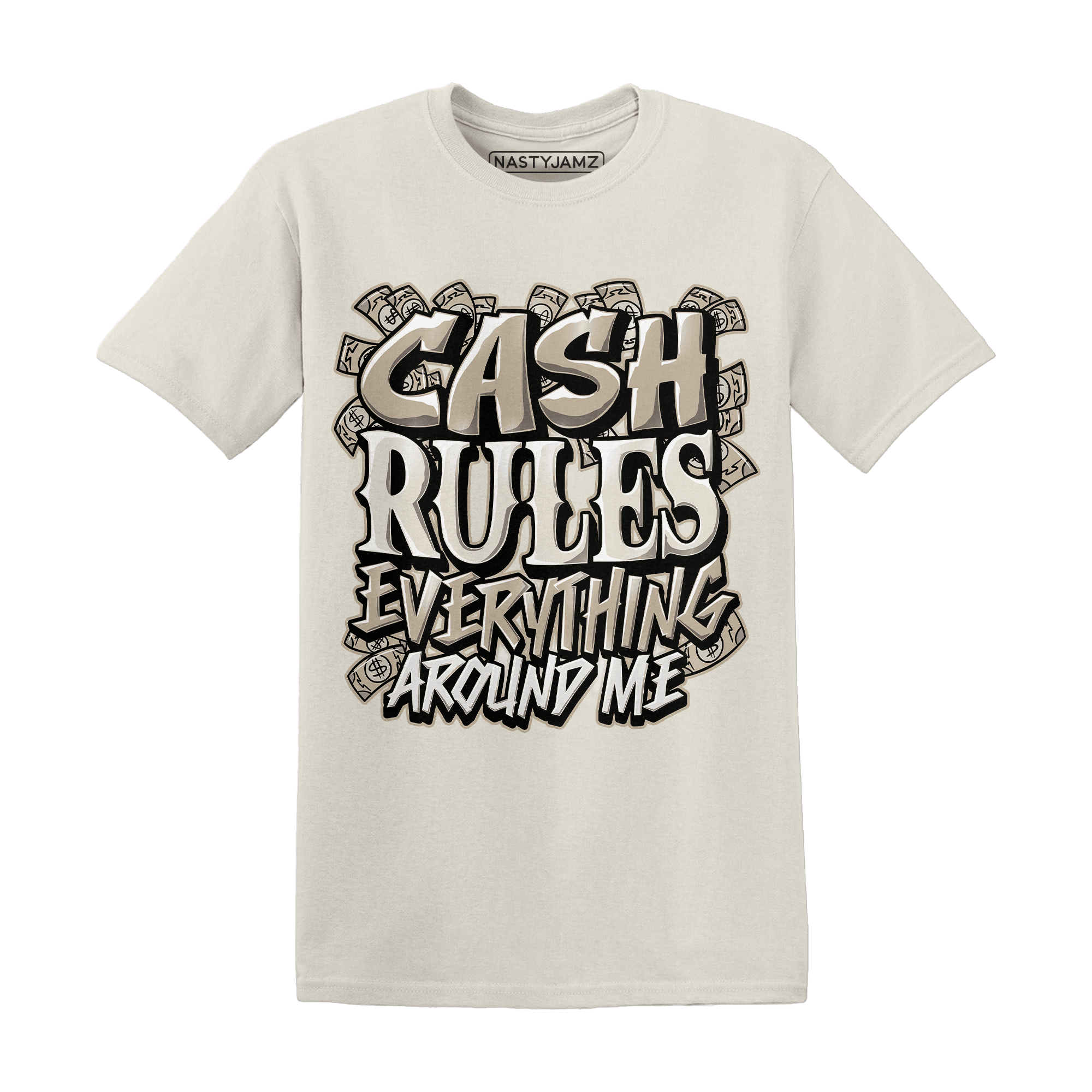 Latte 1s T Shirt Match Cash Rule E A M - NastyJamz