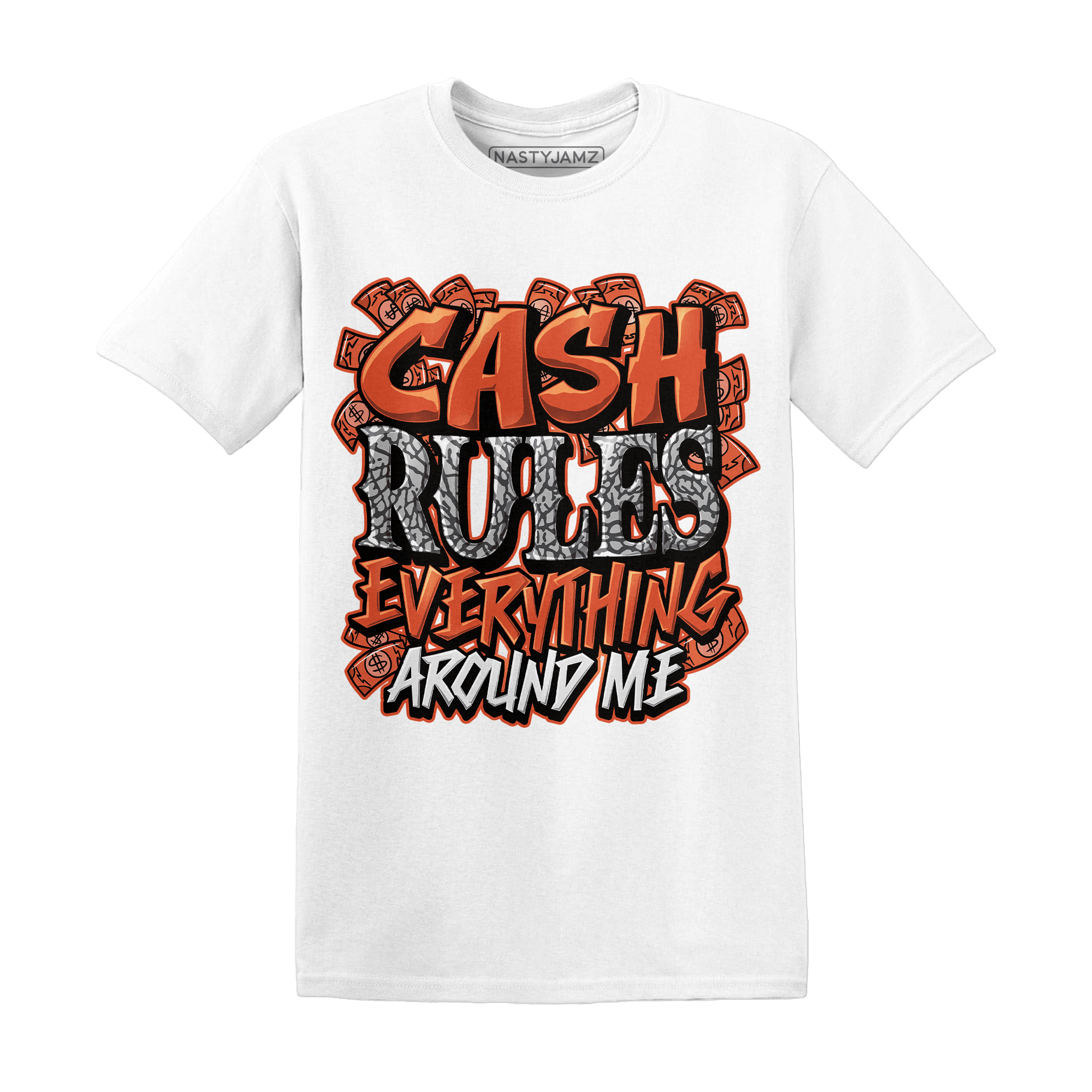 Georgia Peach 3s T Shirt Match Cash Rule E A M - NastyJamz