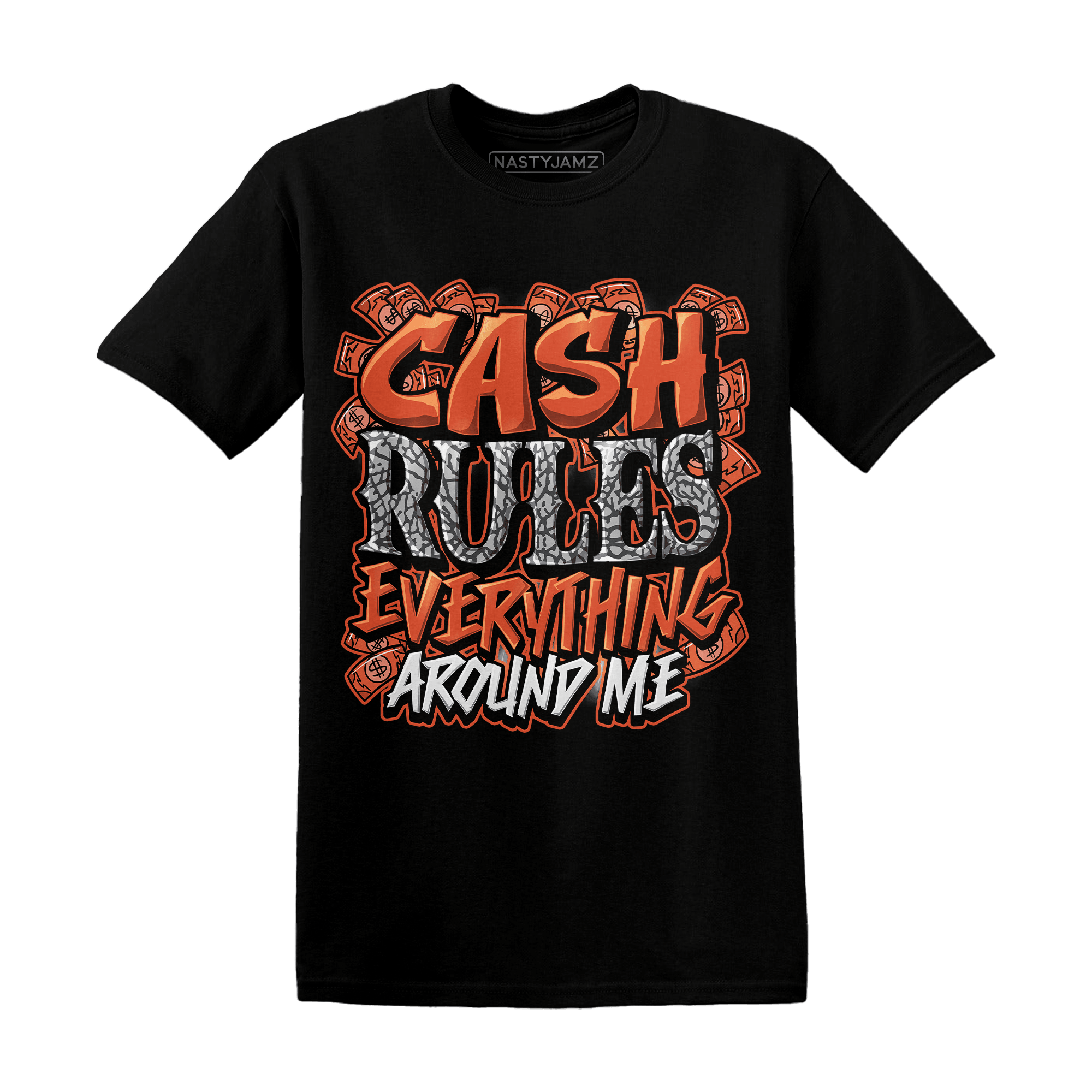 Georgia Peach 3s T Shirt Match Cash Rule E A M - NastyJamz