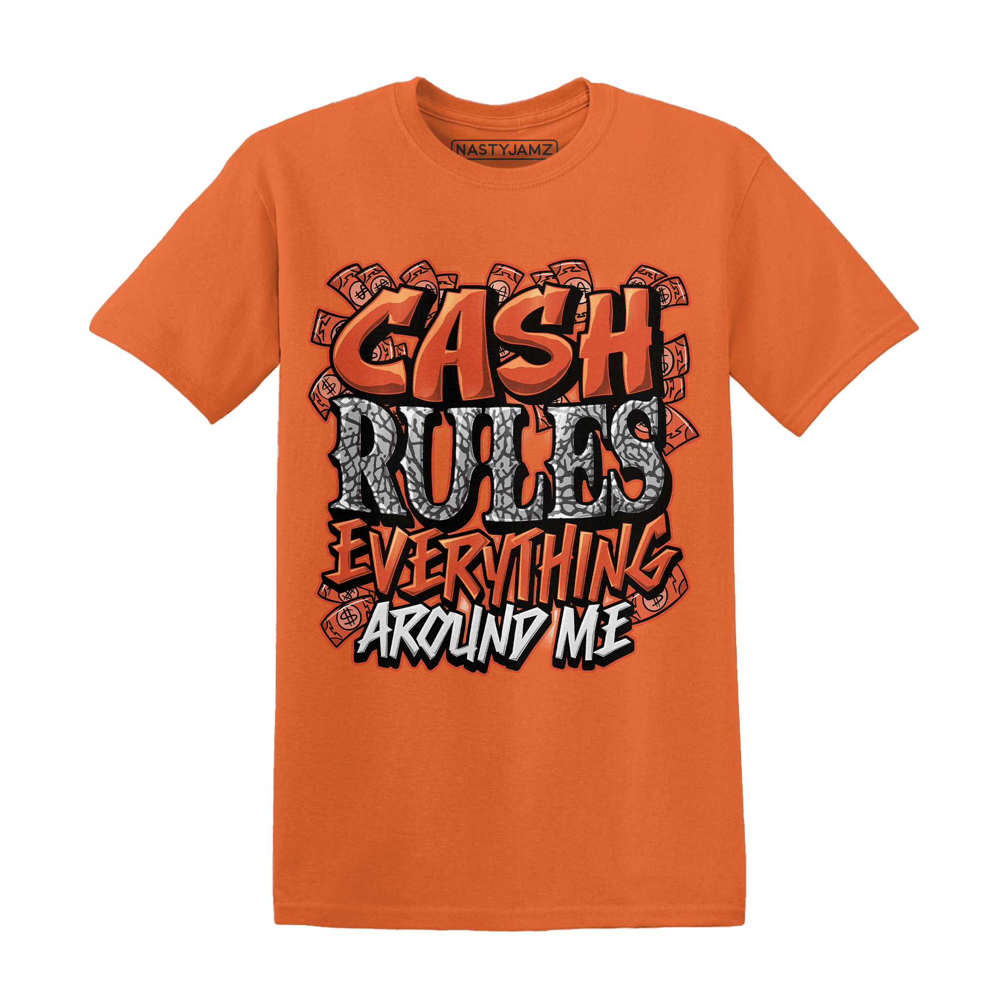 Georgia Peach 3s T Shirt Match Cash Rule E A M - NastyJamz