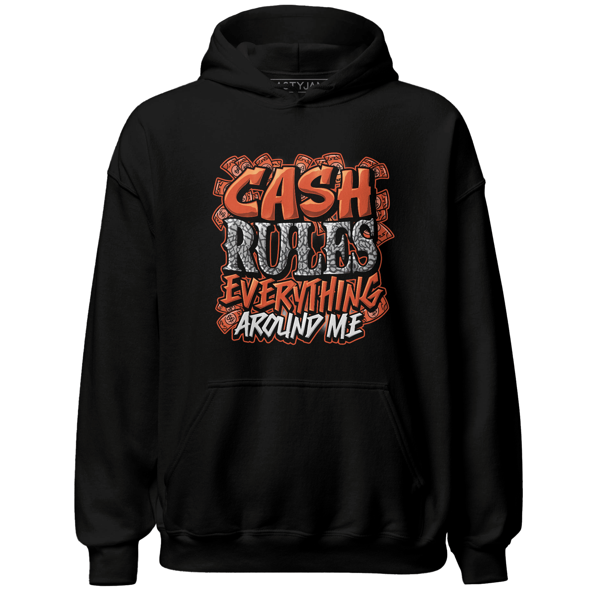 Georgia Peach 3s Hoodie Match Cash Rule E A M - NastyJamz