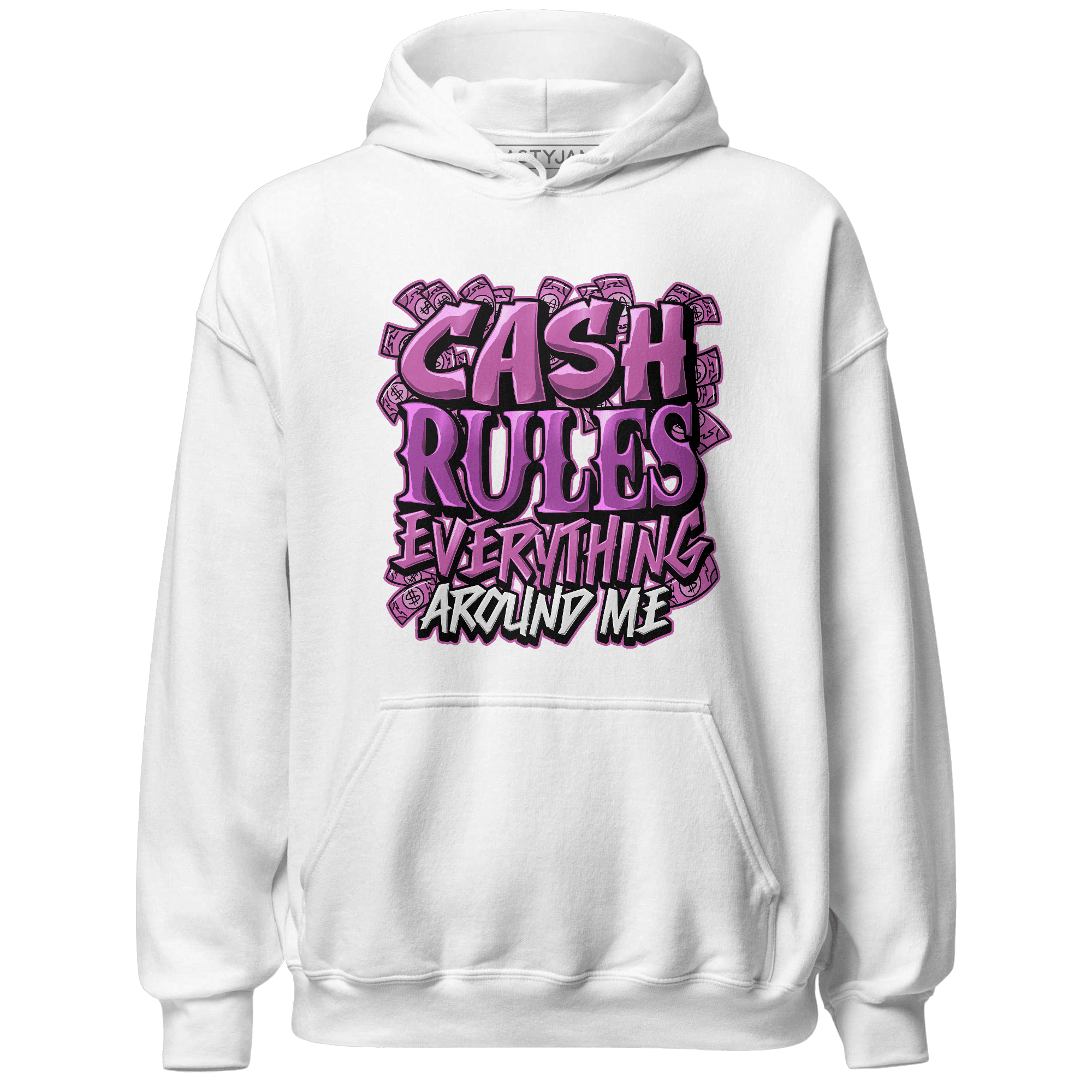 GS Hyper Violet 4s Hoodie Match Cash Rule E A M - NastyJamz