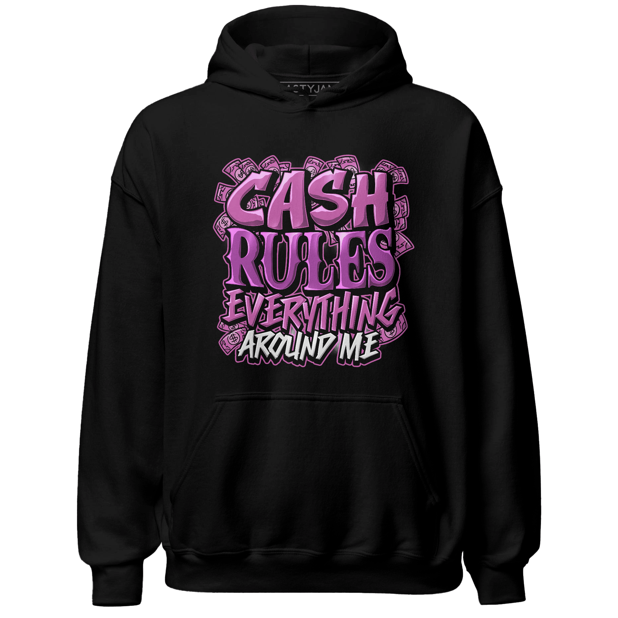 GS Hyper Violet 4s Hoodie Match Cash Rule E A M - NastyJamz