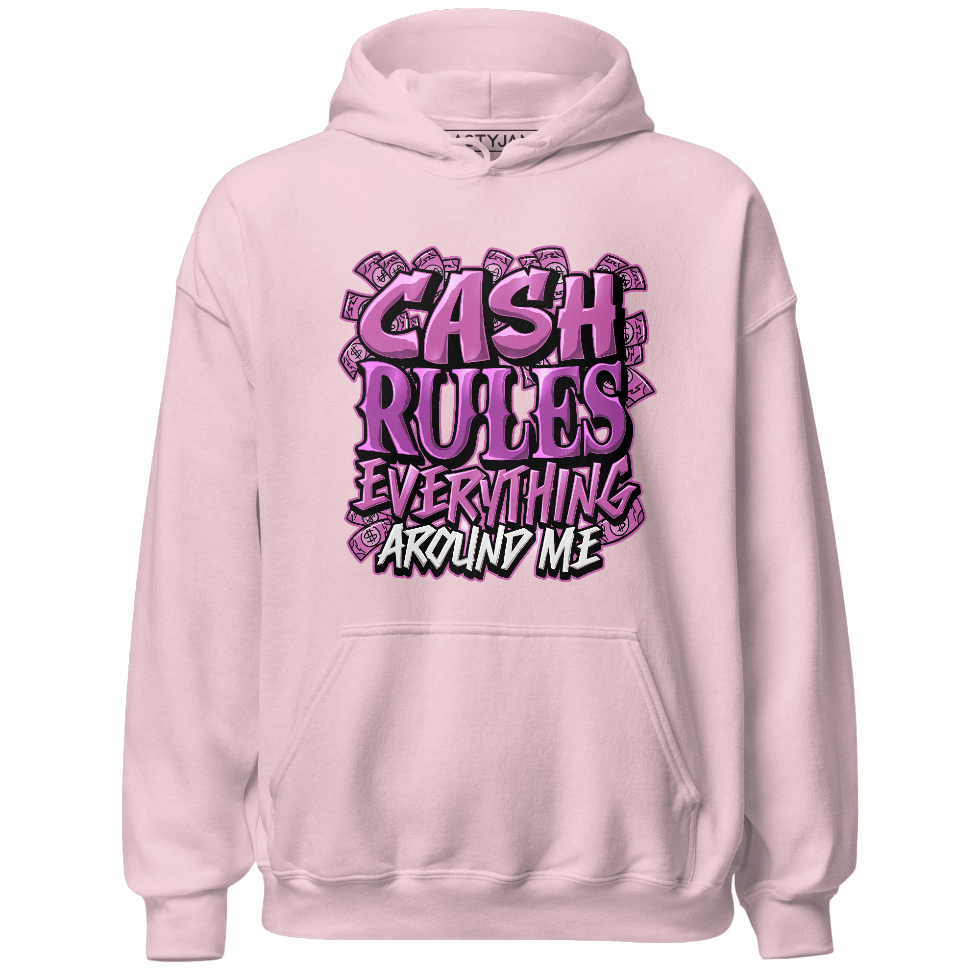 GS Hyper Violet 4s Hoodie Match Cash Rule E A M - NastyJamz