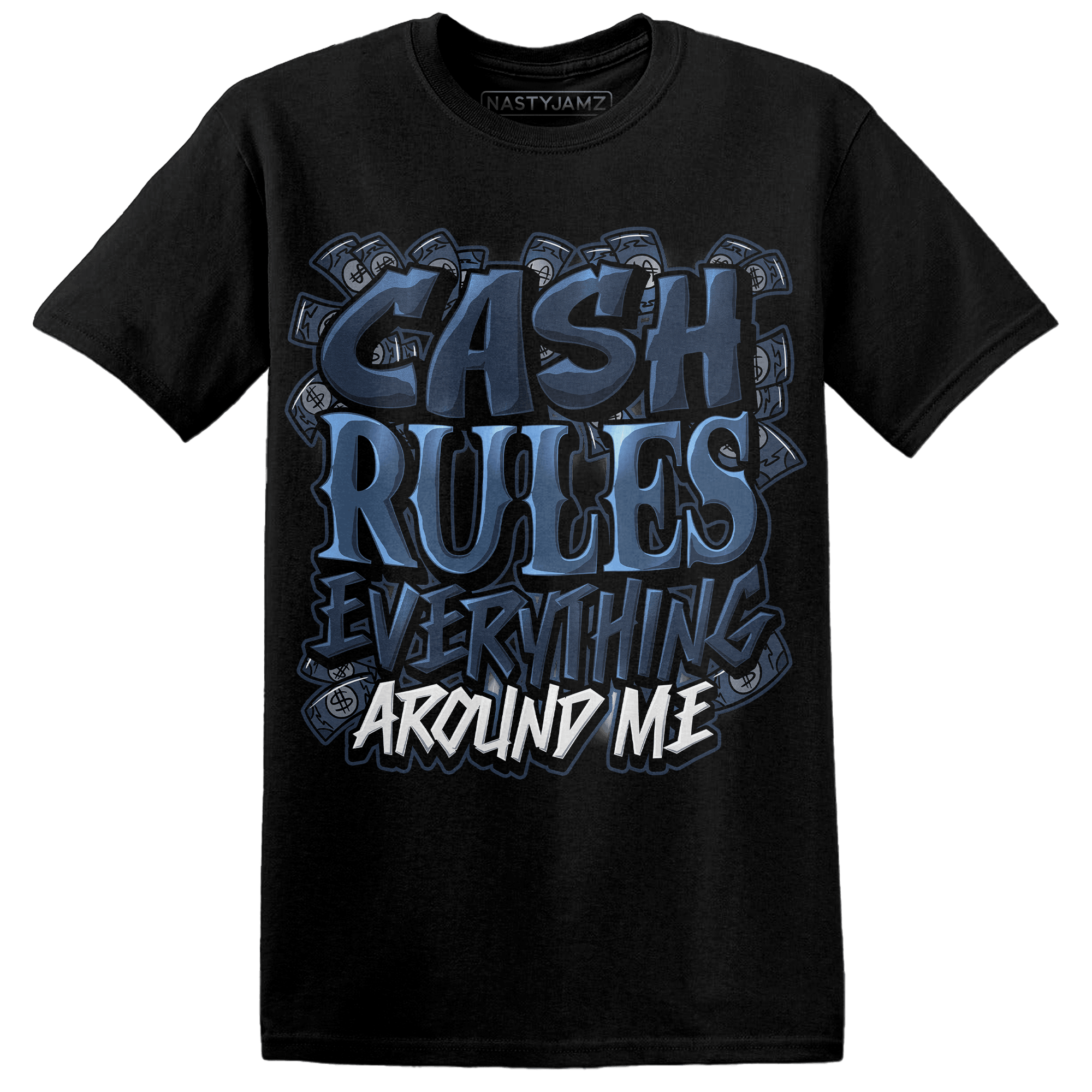AM 1 86 Jackie RBS T Shirt Match Cash Rule E A M - NastyJamz