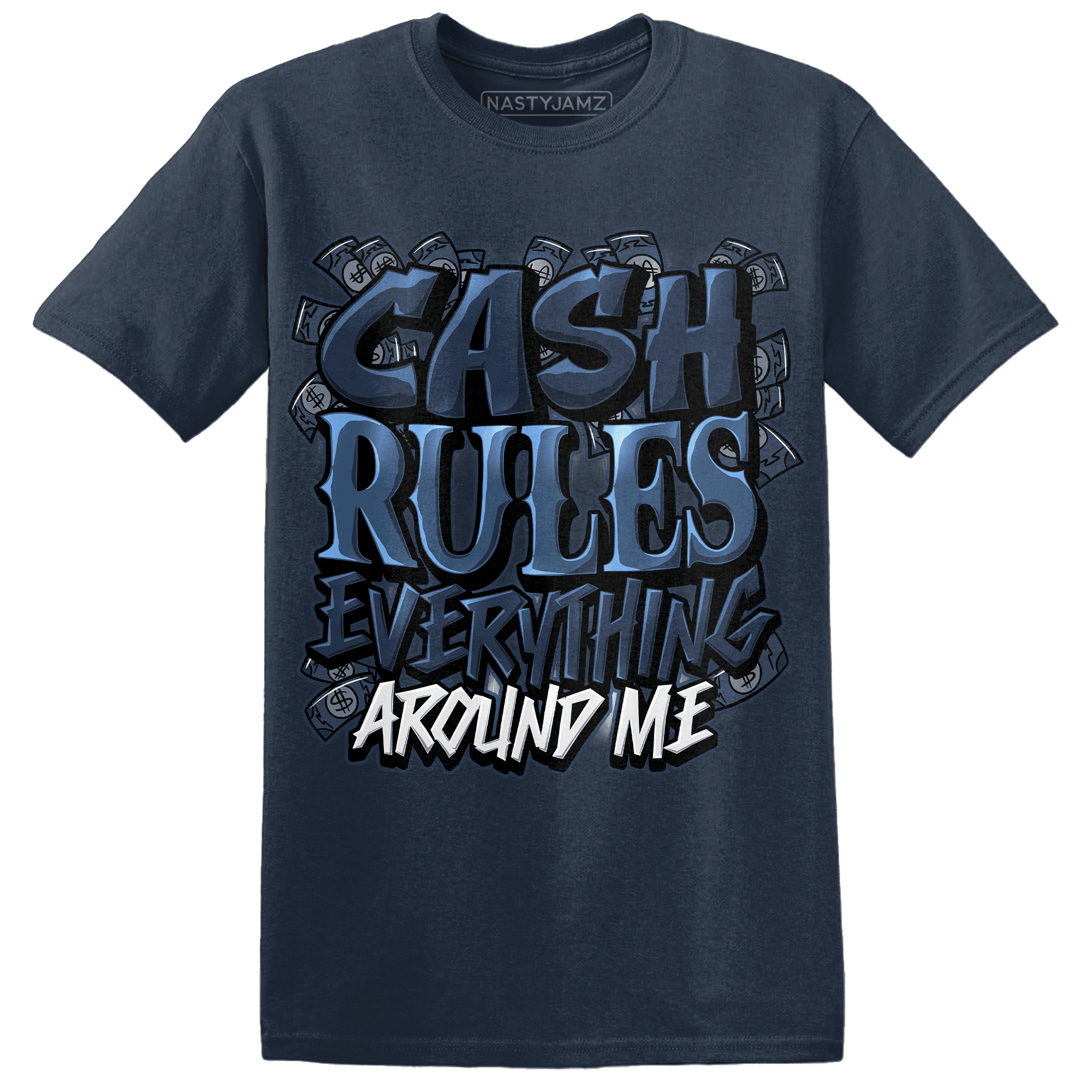AM 1 86 Jackie RBS T Shirt Match Cash Rule E A M - NastyJamz