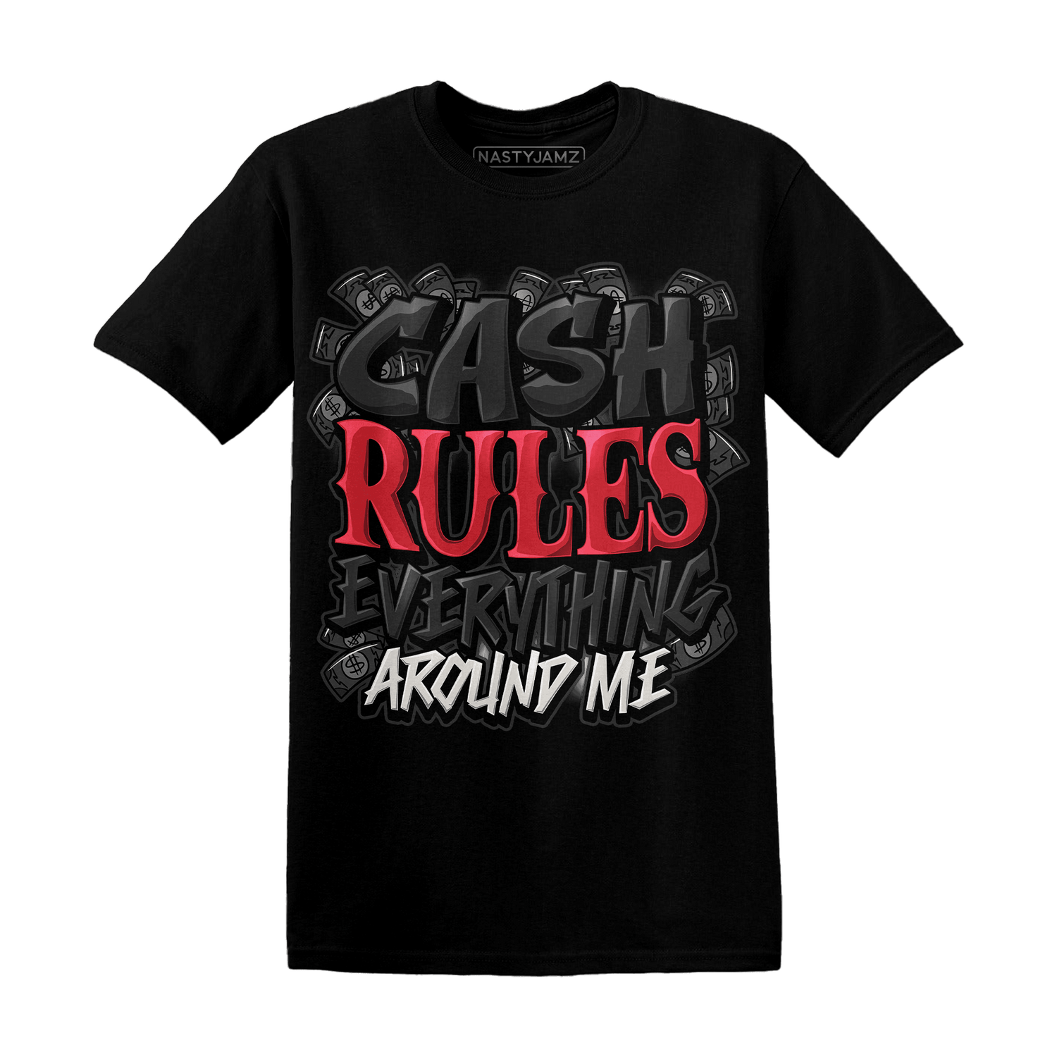 Jumman Jack University Red T Shirt Cash Rule E A M - NastyJamz