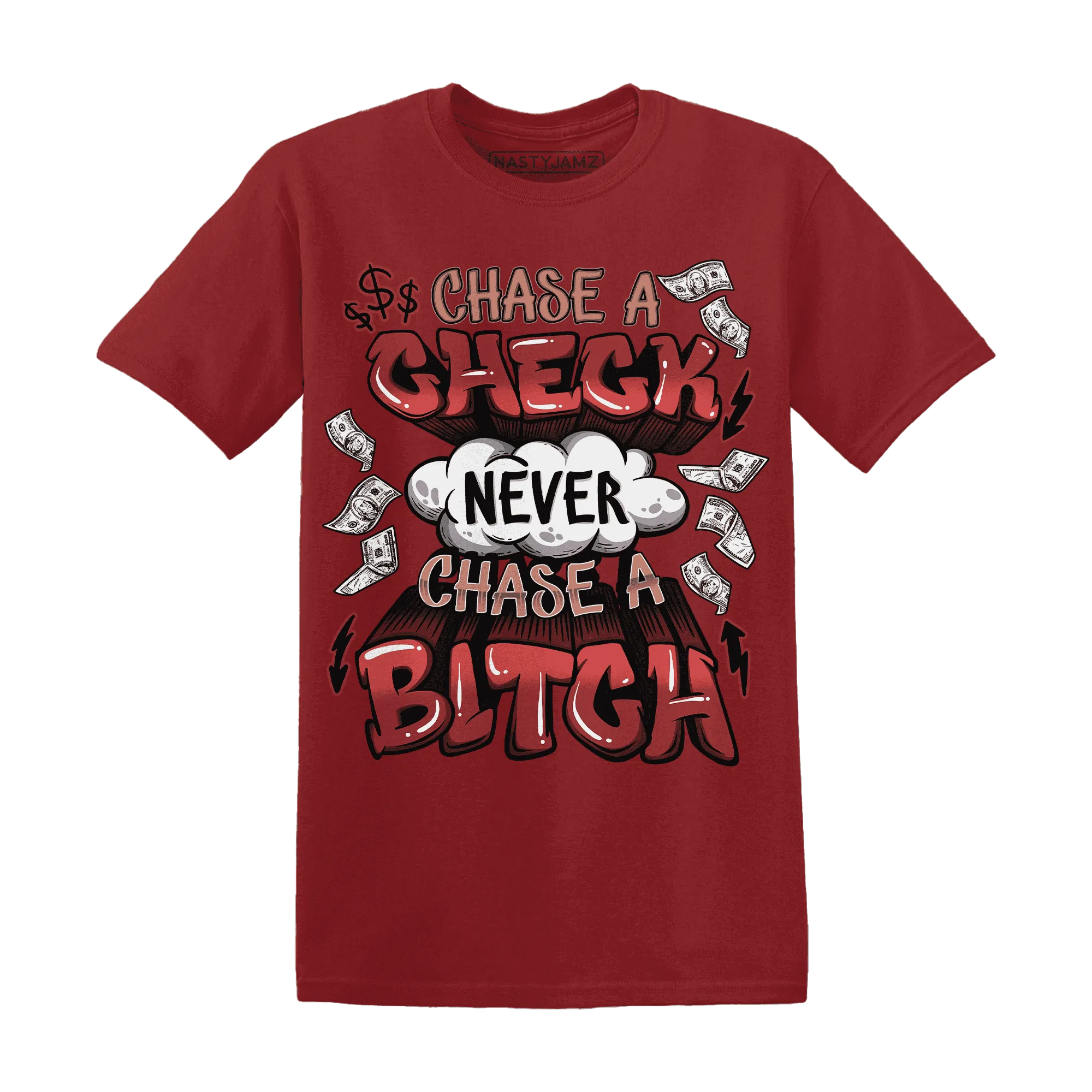 Dune-Red-13s-T-Shirt-Match-Chase-A-Check