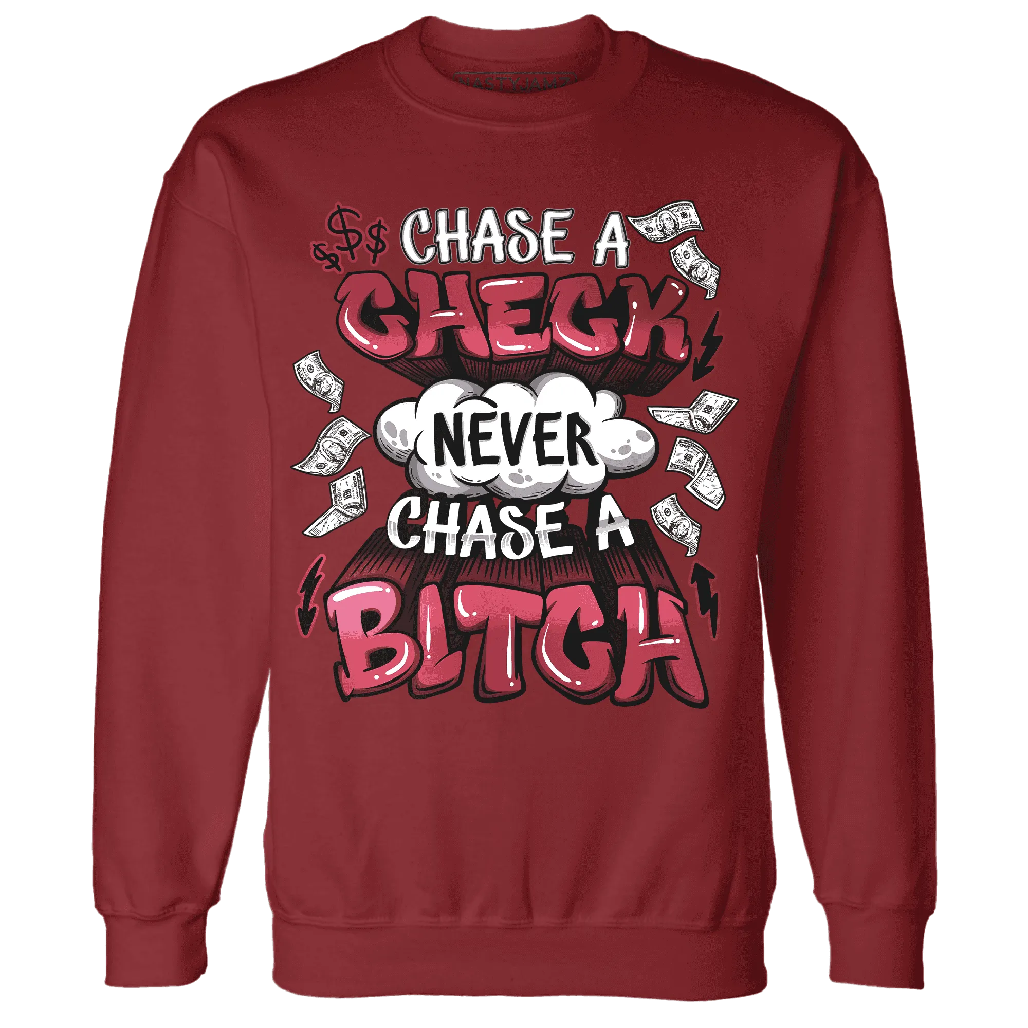 High-87-Metallic-Burgundy-1s-Sweatshirt-Match-Chase-A-Check