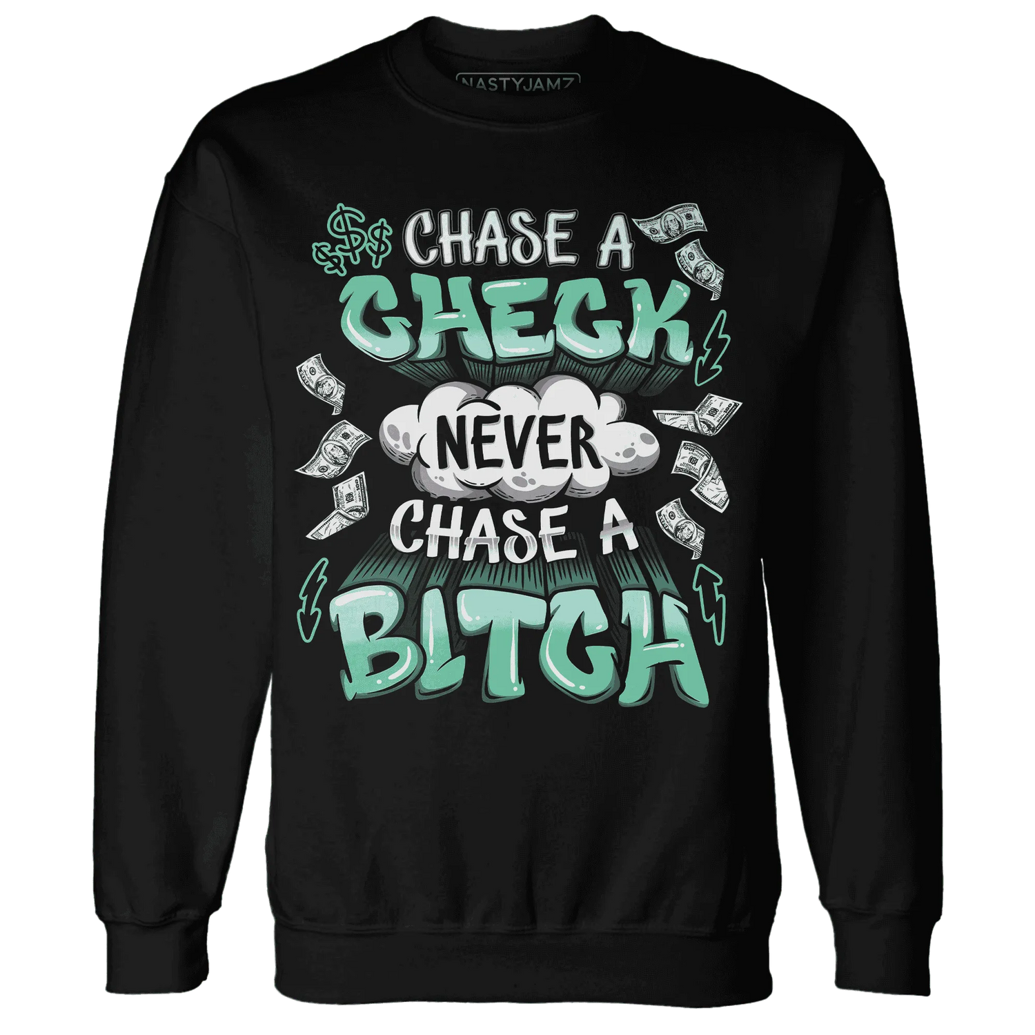 High-OG-Green-Glow-1s-Sweatshirt-Match-Chase-A-Check