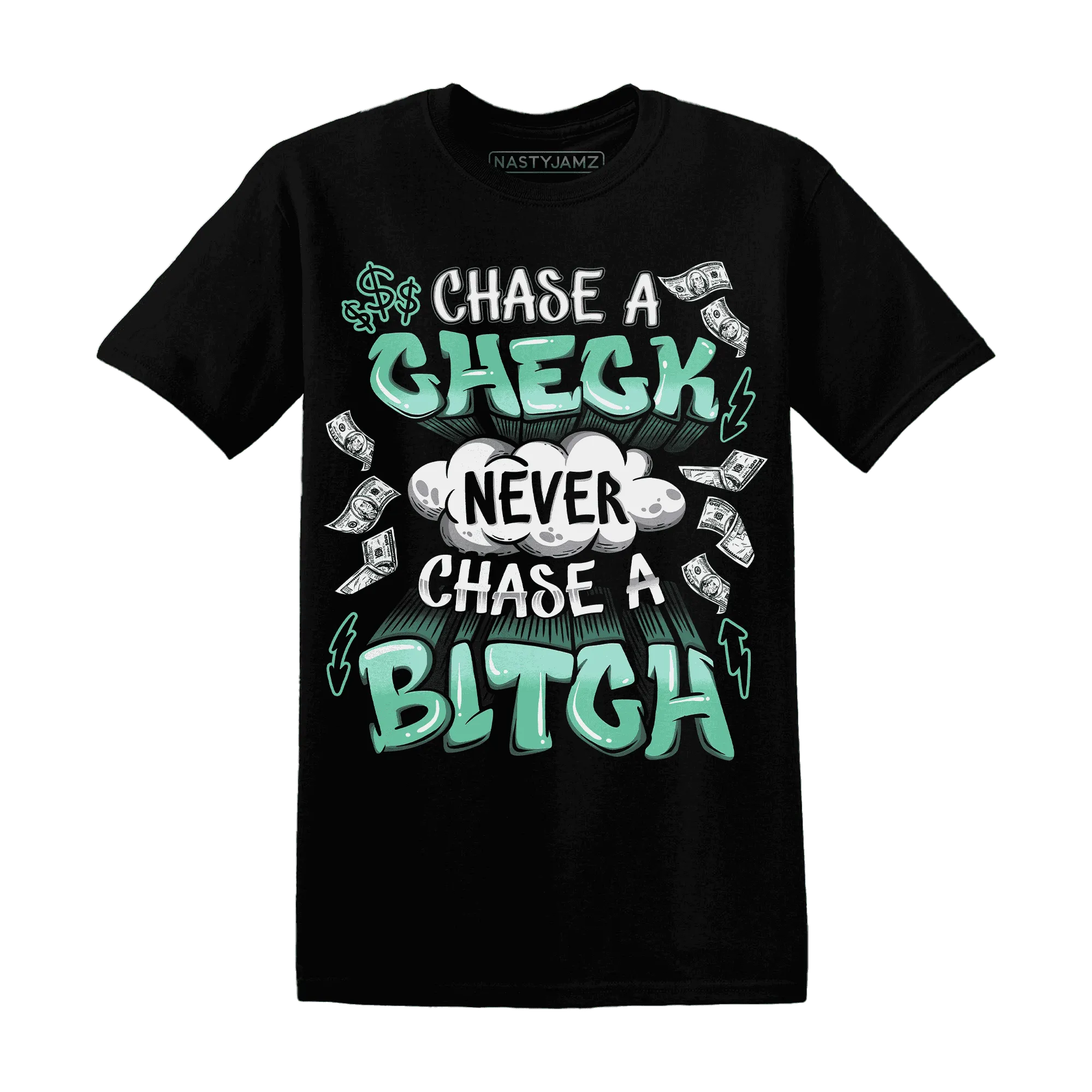 High-OG-Green-Glow-1s-T-Shirt-Match-Chase-A-Check