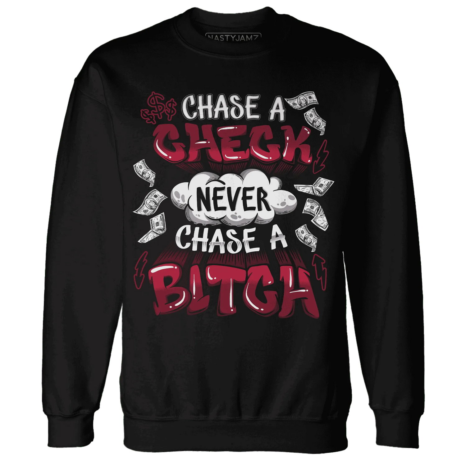 High-White-Team-Red-1s-Sweatshirt-Match-Chase-A-Check