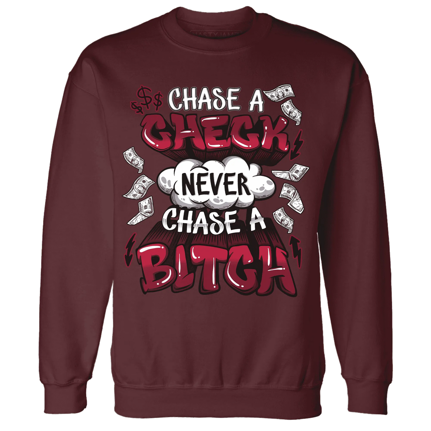 High-White-Team-Red-1s-Sweatshirt-Match-Chase-A-Check