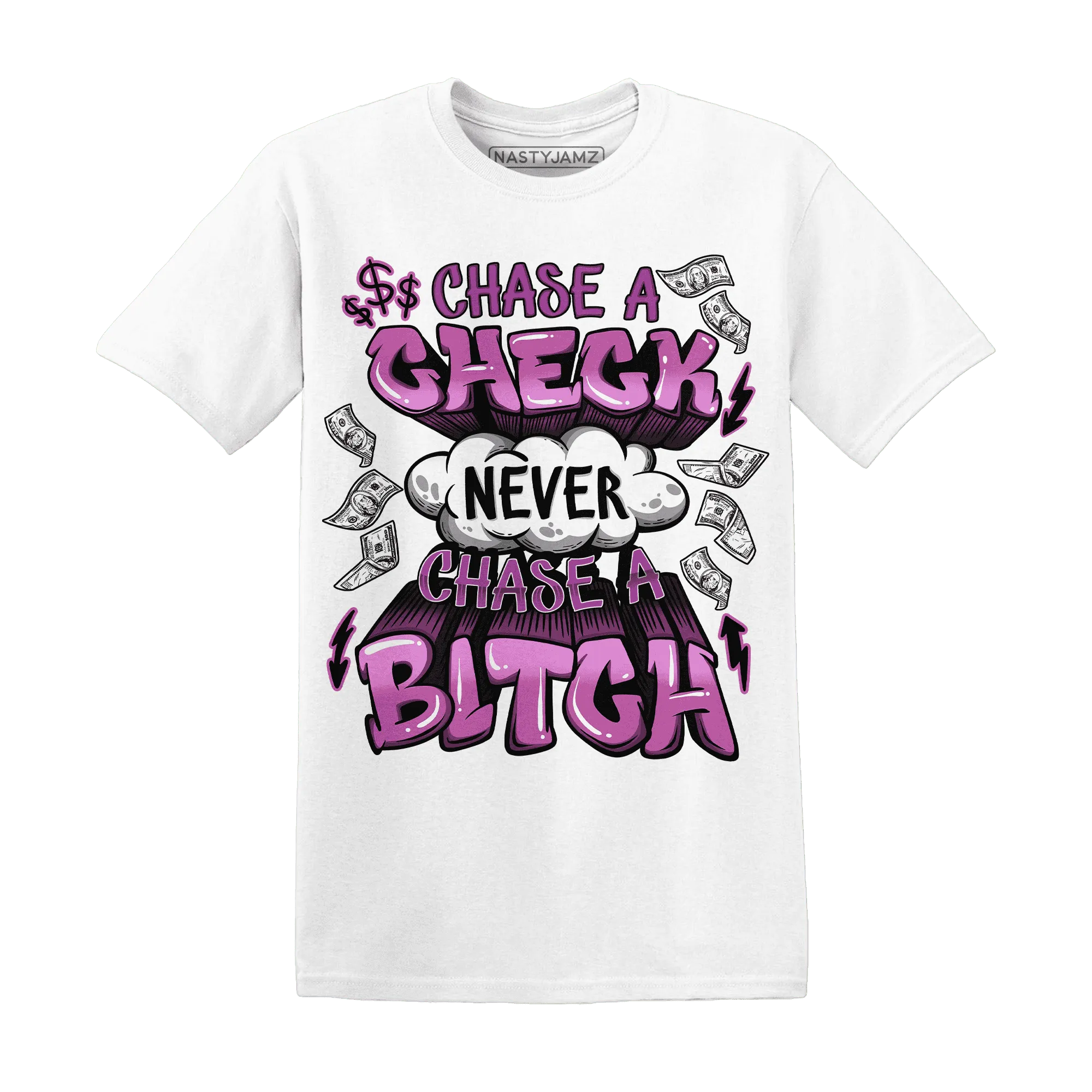 GS-Hyper-Violet-4s-T-Shirt-Match-Chase-A-Check