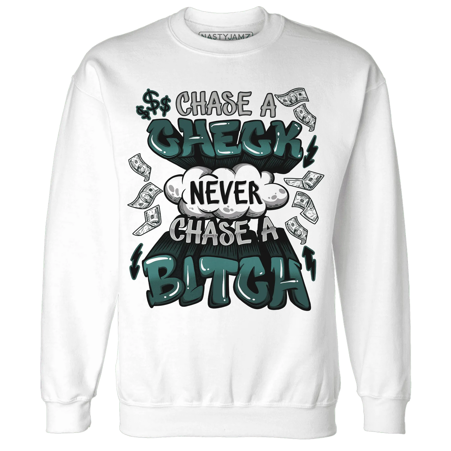 Oxidized-Green-4s-Sweatshirt-Match-Chase-A-Check