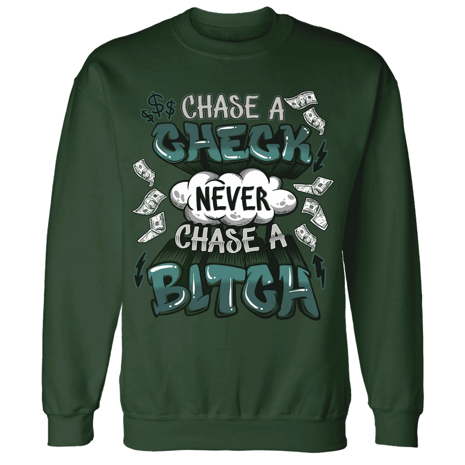 Oxidized-Green-4s-Sweatshirt-Match-Chase-A-Check