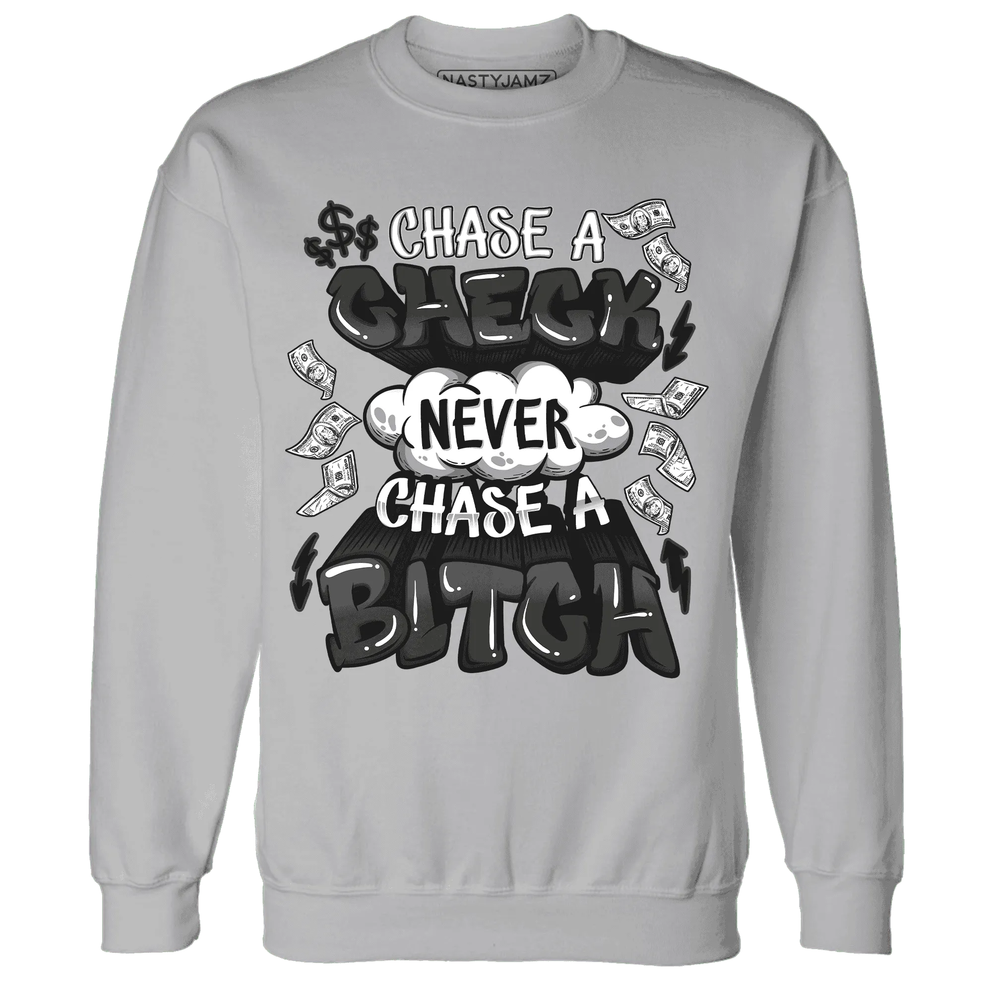 White-Thunder-4s-Sweatshirt-Match-Chase-A-Check