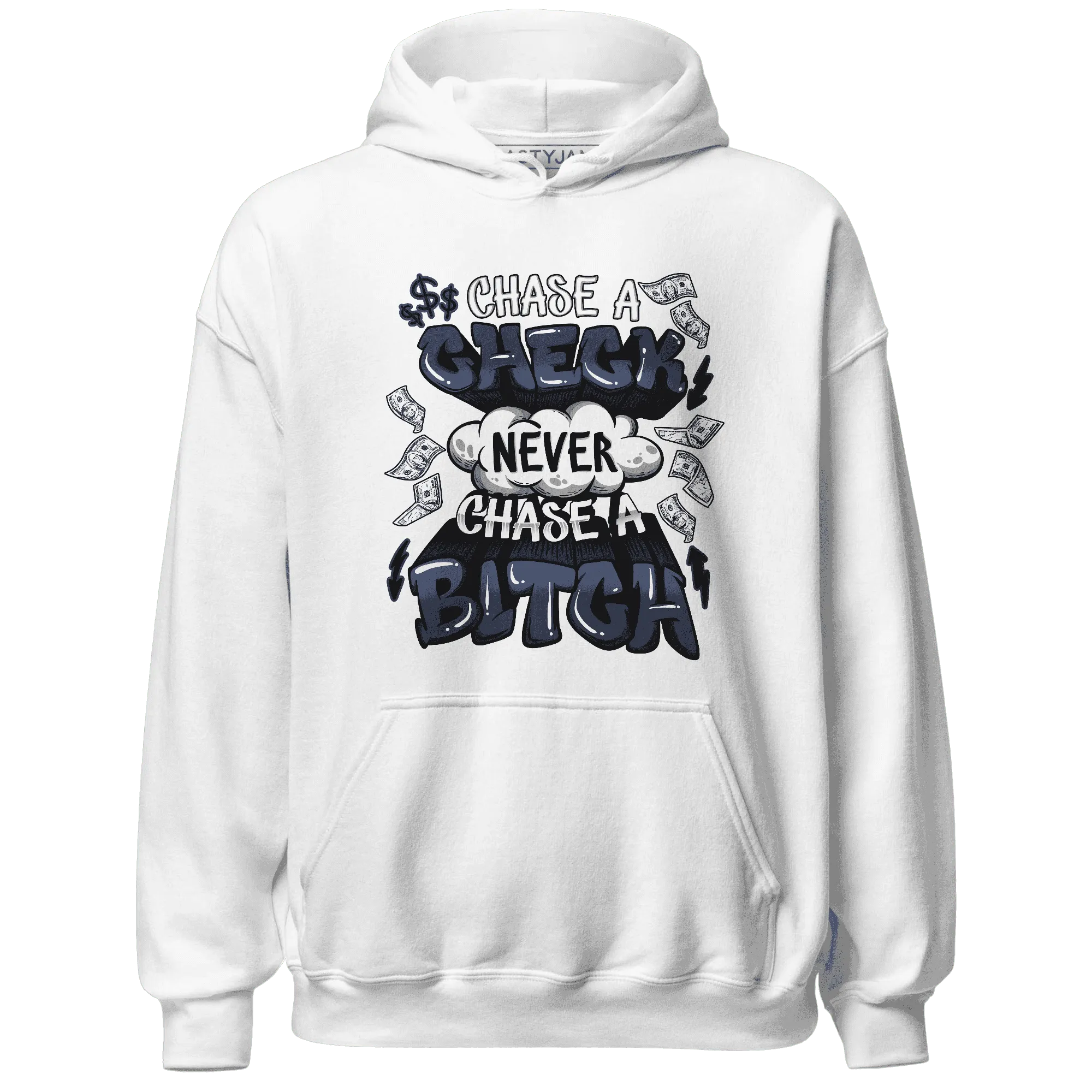 White-Navy-6s-Hoodie-Match-Chase-A-Check