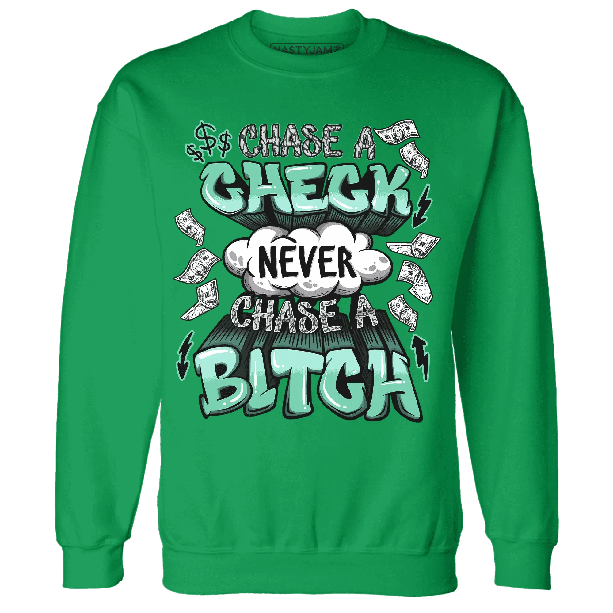 Green-Glow-3s-Sweatshirt-Match-Chase-A-Check