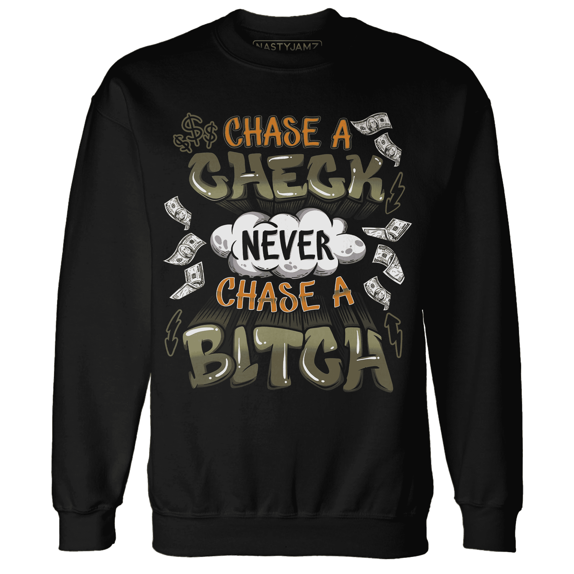 Olive-5s-Sweatshirt-Match-Chase-A-Check