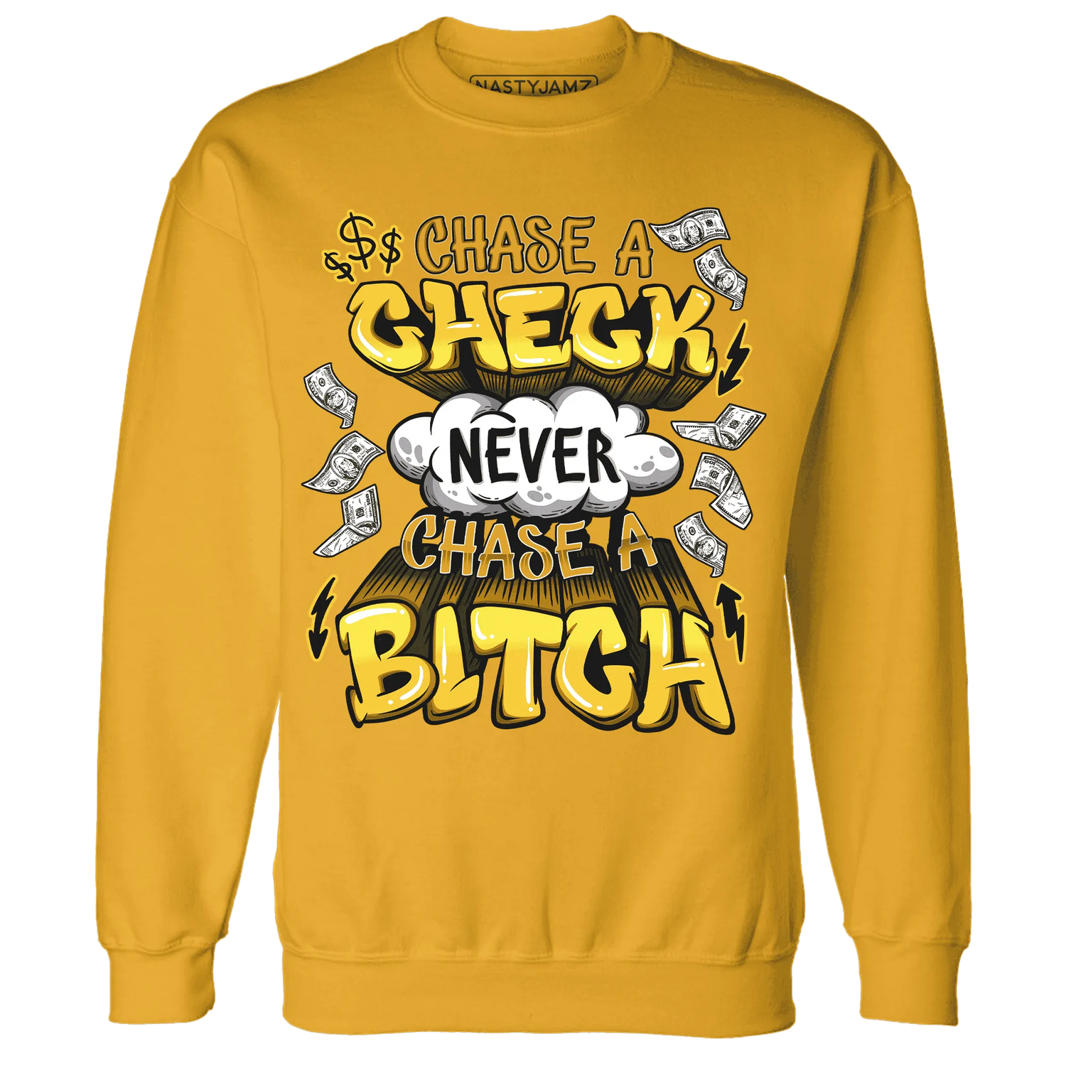 Yellow-Ochre-6s-Sweatshirt-Match-Chase-A-Check