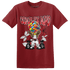 Retro Red Taxi 12s T Shirt Match Complex Mind - NastyJamz
